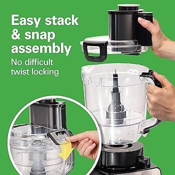Amazon | Hamilton Beach Stack & Snap Duo Food Processor, 14