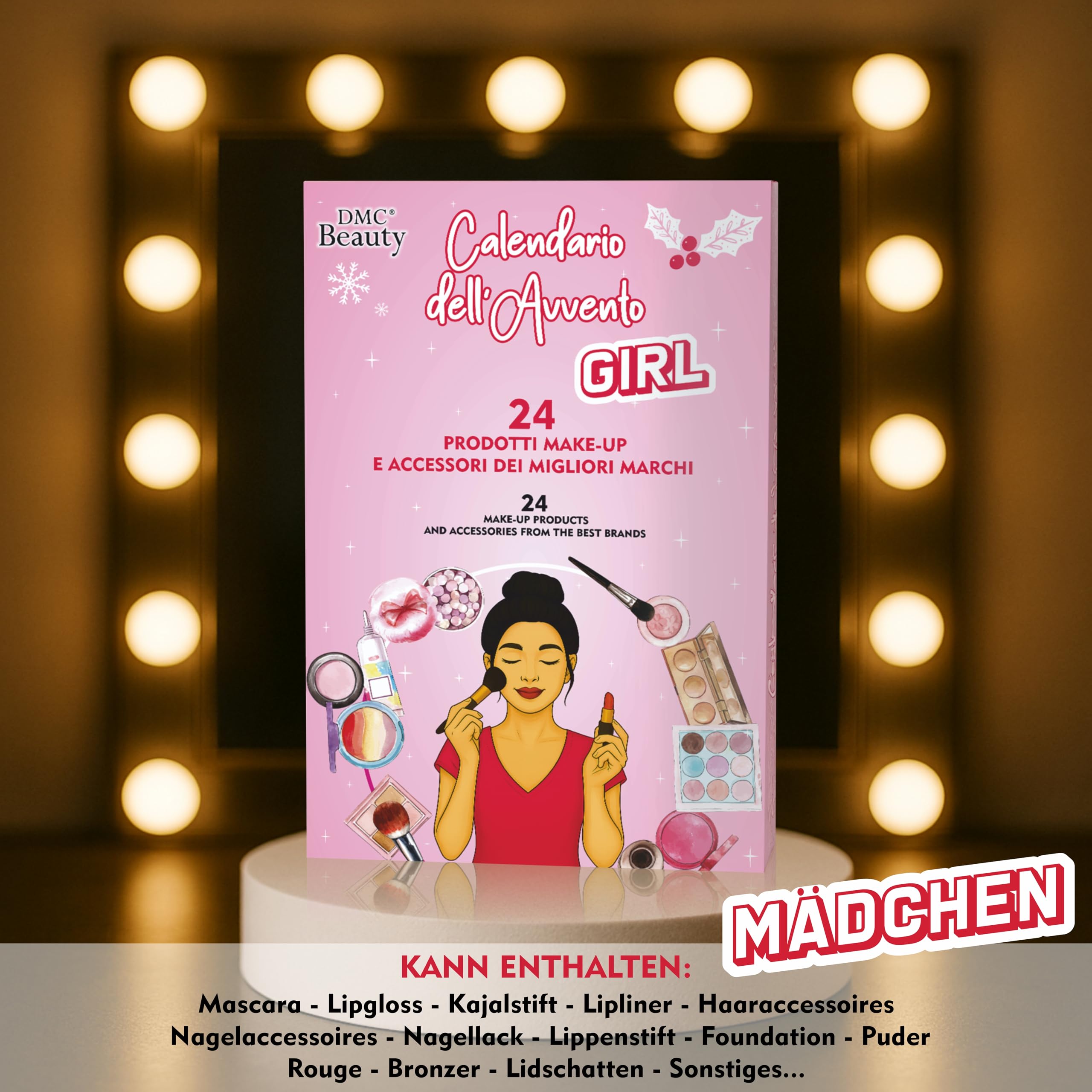 DMC Beauty Adventskalender 2025 – 24 Überraschungen Make-up und Skincare für Mädchen von Garnier, Deborah, Rimmel, Douglas. Adventskalender für Make-up-Liebhaber