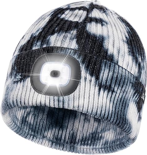 Miniatura 69 de Etsfmoa Gorro unisex con la luz, regalos para hombres, papá, padre, gorras recargables por USB