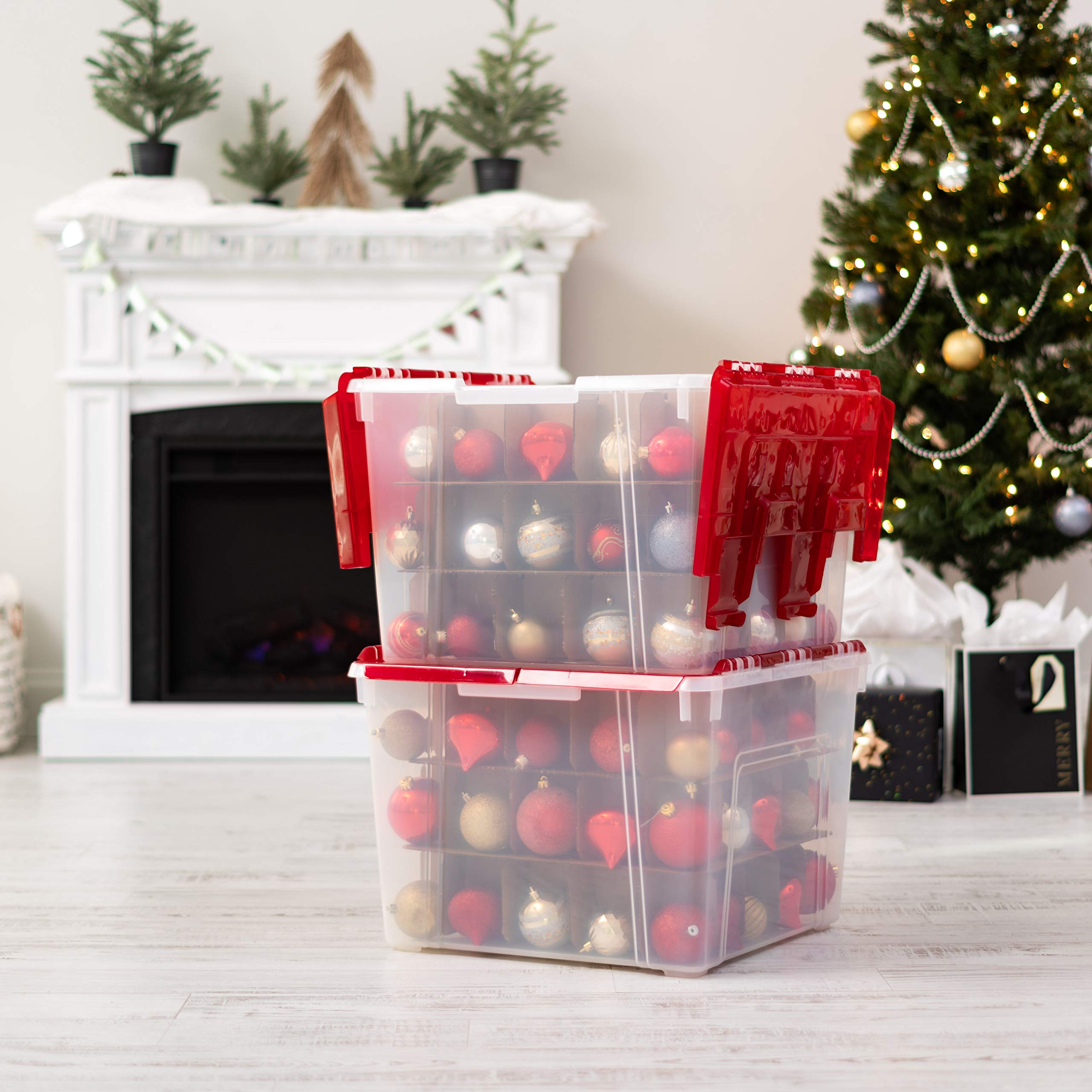 Amazon.com: IRIS USA, Inc. WL-60 Holiday Ornament Storage Box with