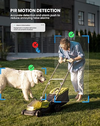 Miniatura 5 de Cámaras de seguridad inalámbricas para exteriores, cámaras alimentadas por batería 2K para seguridad del hogar exterior, cámaras de seguridad al