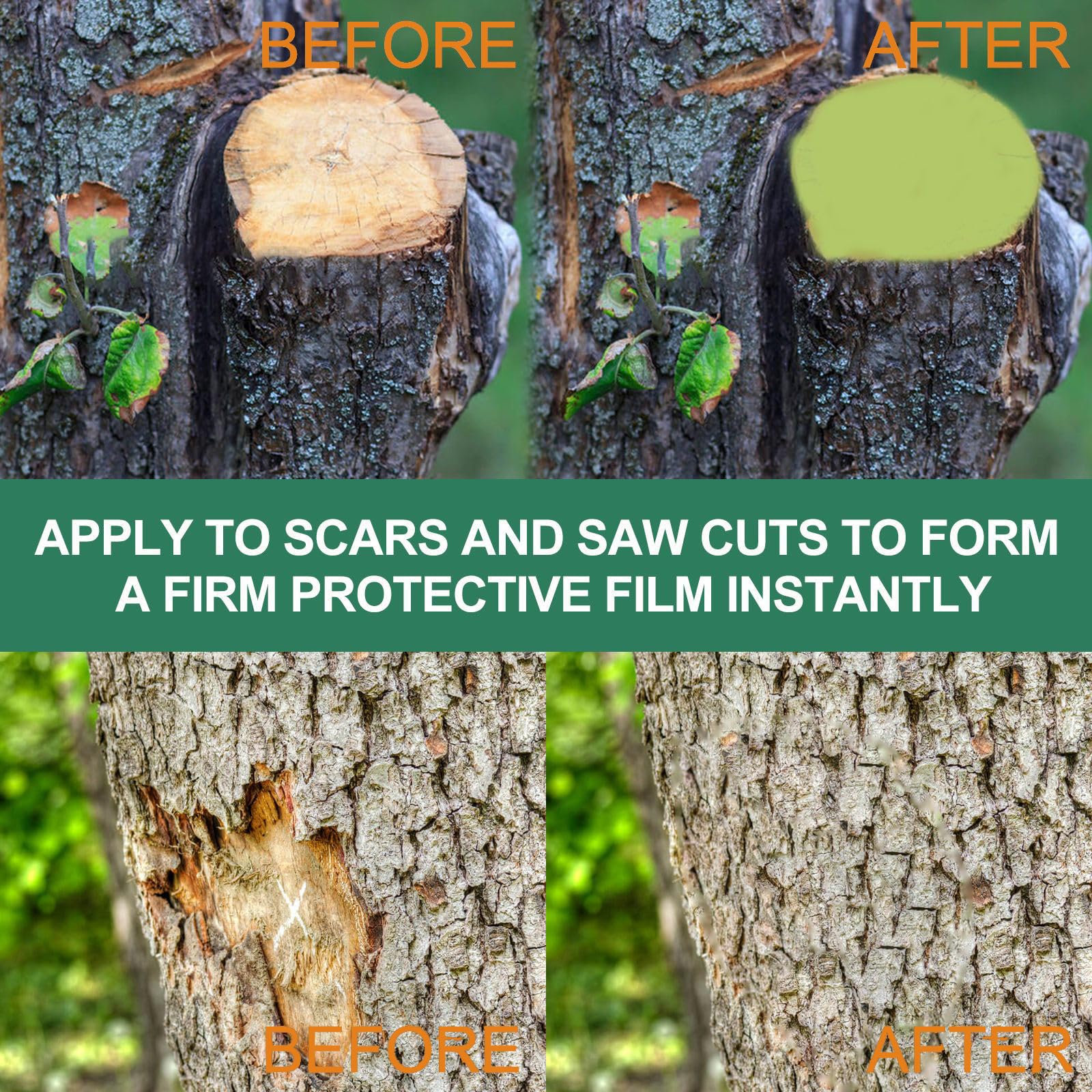 MQSHUHENMY Tree Wound Sealer, Tree Wound Pruning Sealer, Tree Grafting Paste, Bonsai Cut Paste, Pruning Sealer, Plant Grafting Paste Smear Tree Repair Ointment Agent Repair Tools (1Pcs)