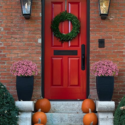 Miniatura 2 de LANKAMO 15 paquetes de flores artificiales de seda para exteriores, resistentes a los rayos UV, flores sintéticas de tela de plástico, plantas