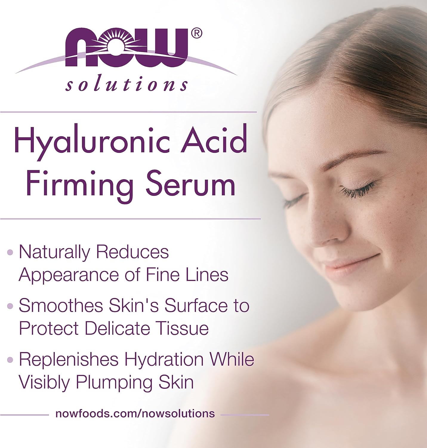 NOW Foods Solutions, Hyaluronic Acid Firming Serum, Naturally Reduces Appearance of Fine Lines, 1-Ounce - Image 4