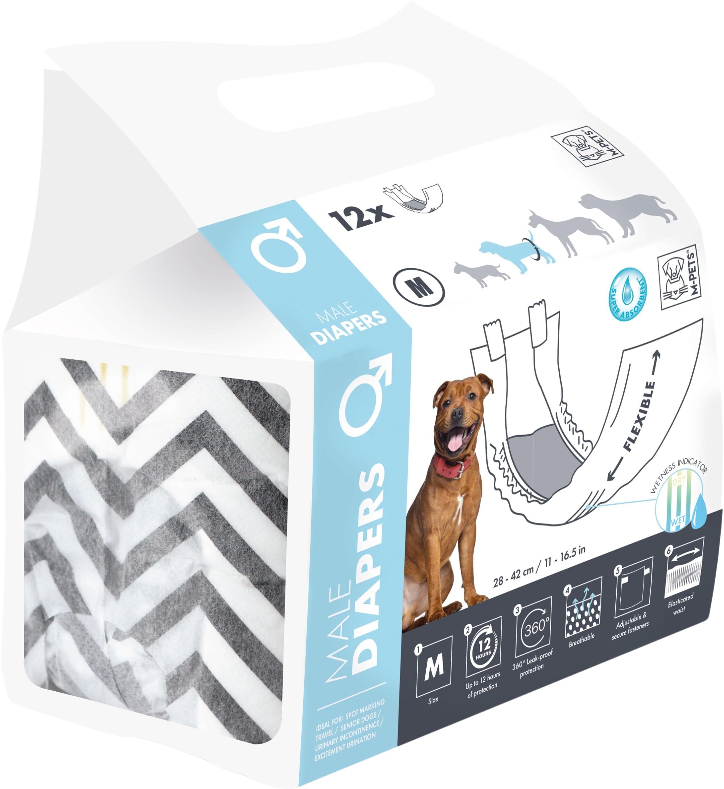 Amazon.co.jp: M-PETS(エムペッツ) 犬 おむつ カバー マナーパンツ
