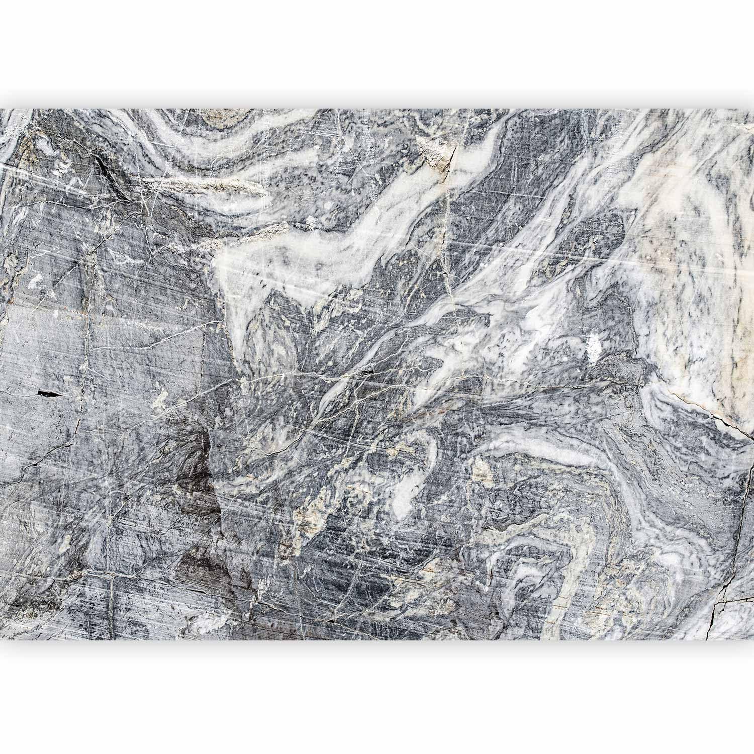 murando - Wall Mural Faux Marble 157x110 in / 400x280 cm - Non-Woven Wallpaper Fleece Wall Decor Photo Print Picture Image Design Home Wall Mural Faux Concrete Stone Abstract a-B-10089-a-a