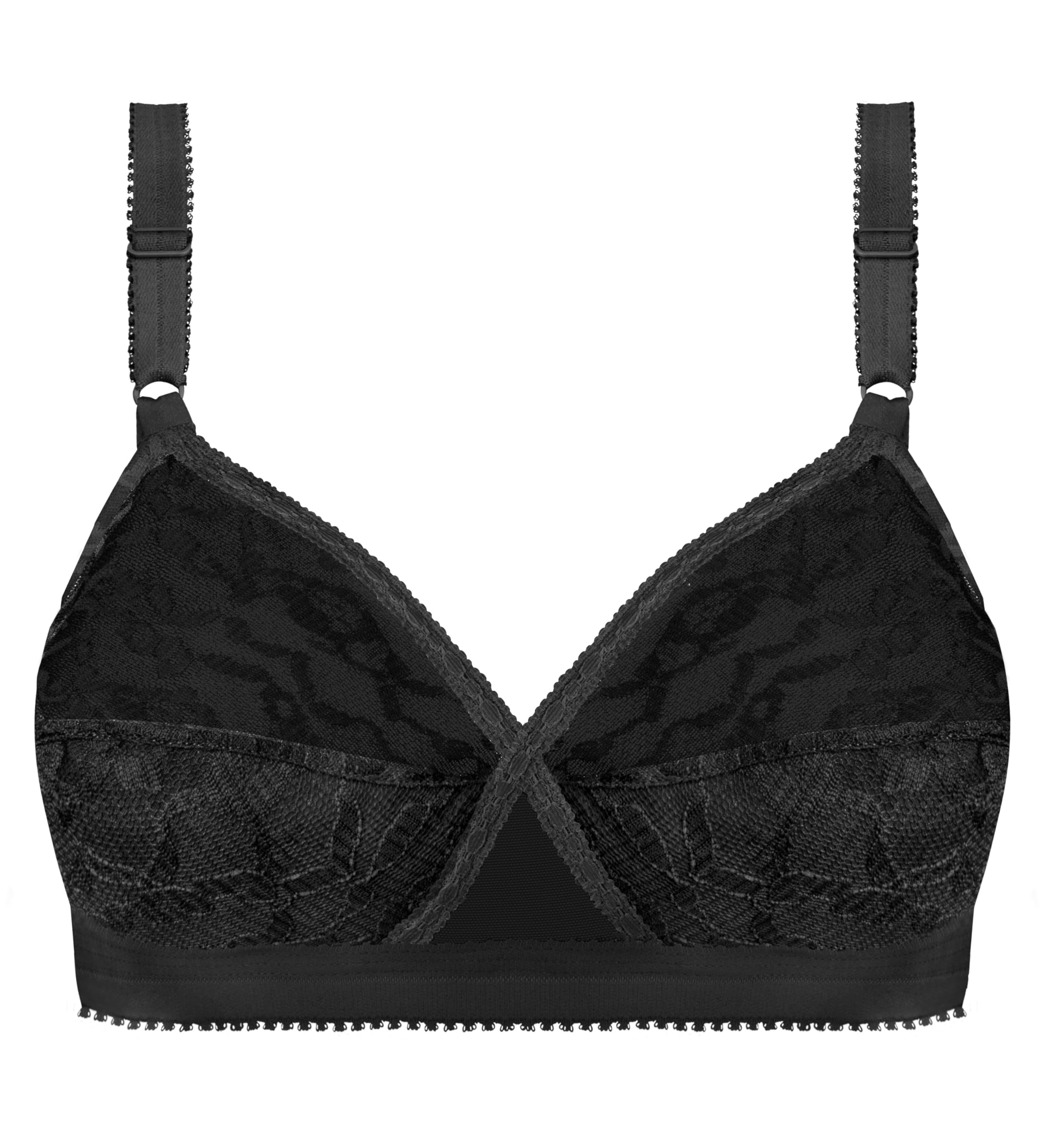 Playtex Bra Woman Cross Your Heart Lace 0165 x1, Black, 36C