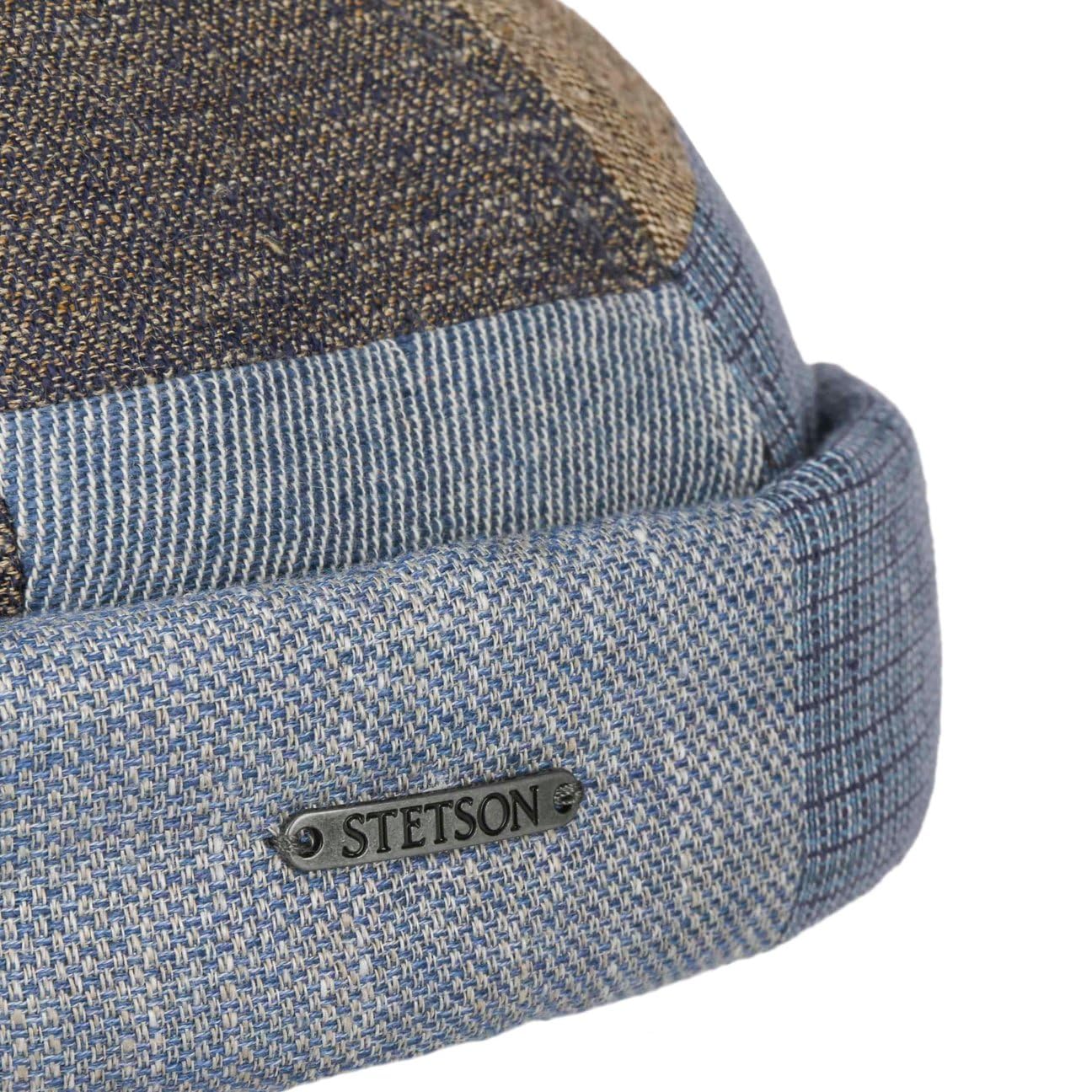 STETSON Laughlin czapka dokerka patchwork w krate Unisex Wyprodukowano w UE Wiosna Lato