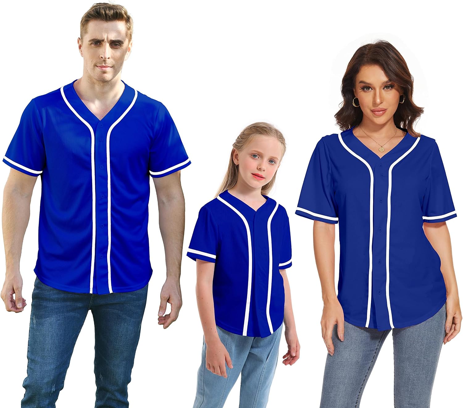 Family Matching Outfits Baseball Shirts Mommy and Me Daddy Summer Sports Casual Short Sleeve T-Shirt