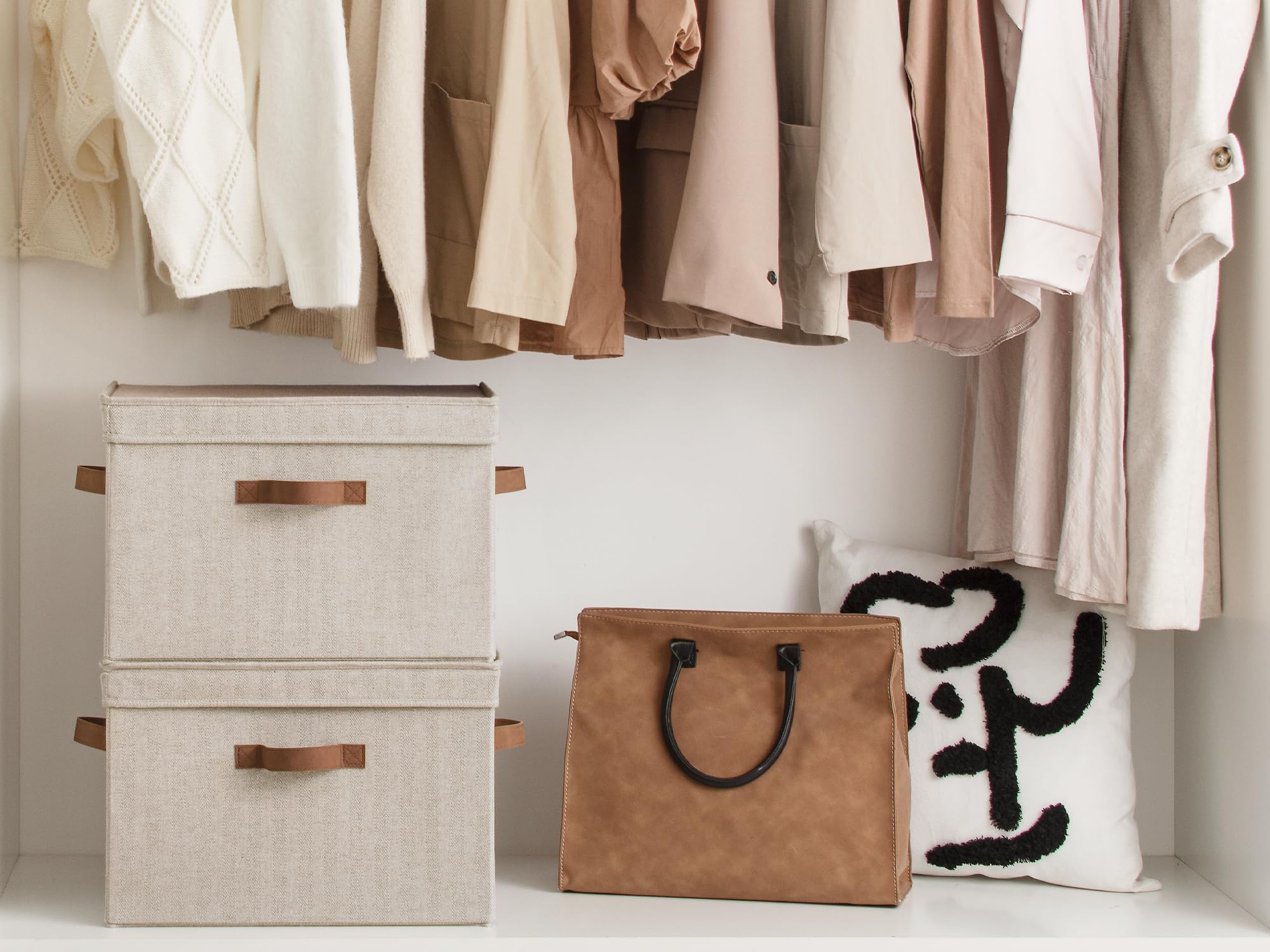 StorageWorks Wardrobe Storage Boxes with Lids - Image 4