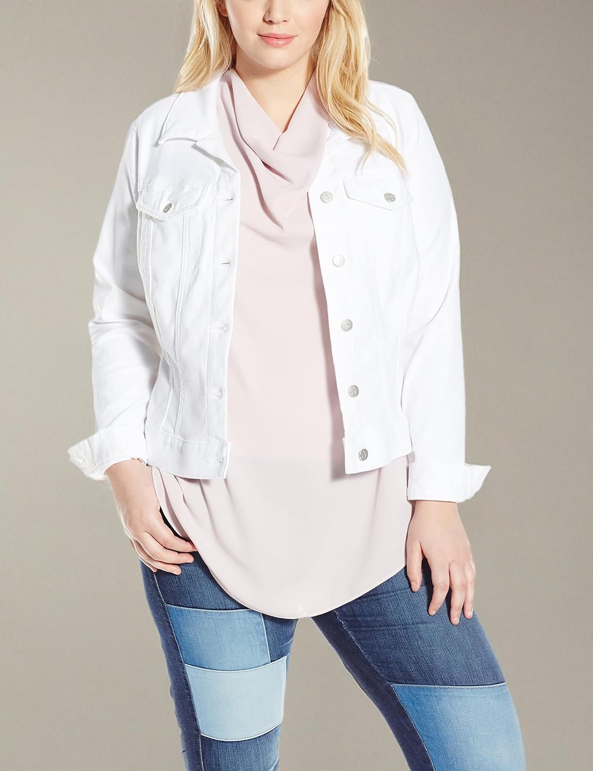 Jessica Simpson Women's Pixie Denim Jacket White - Image 2