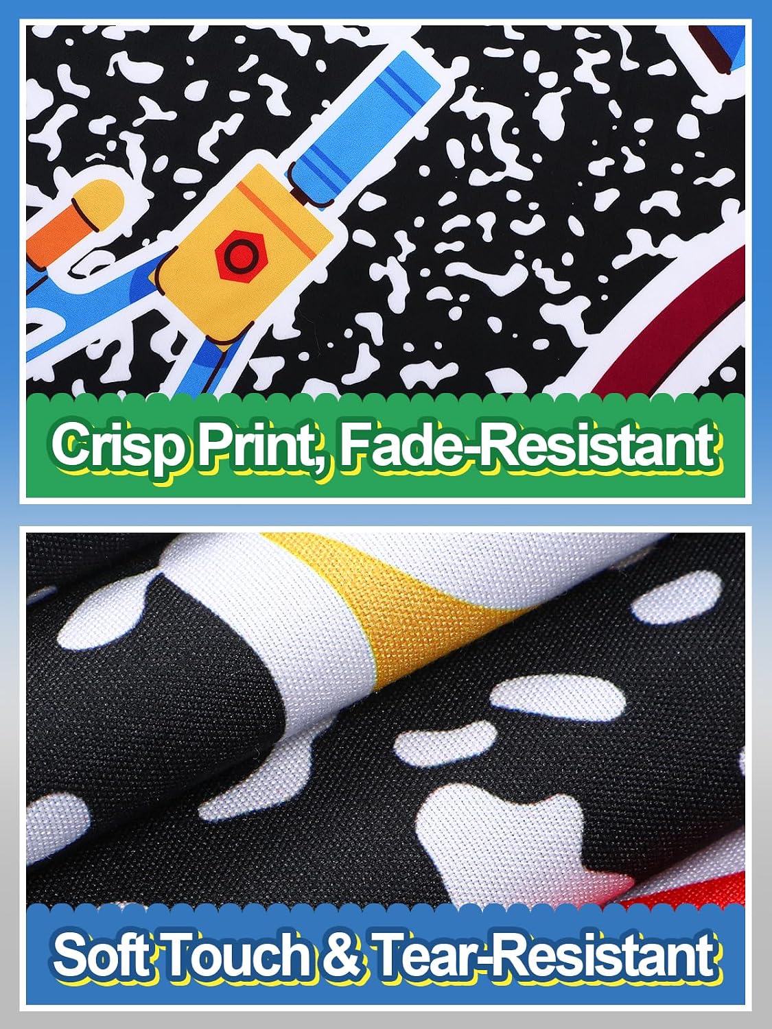 9ft Desk Skirts for Teacher Desk, Composition Notebook Cute Patterns image 3