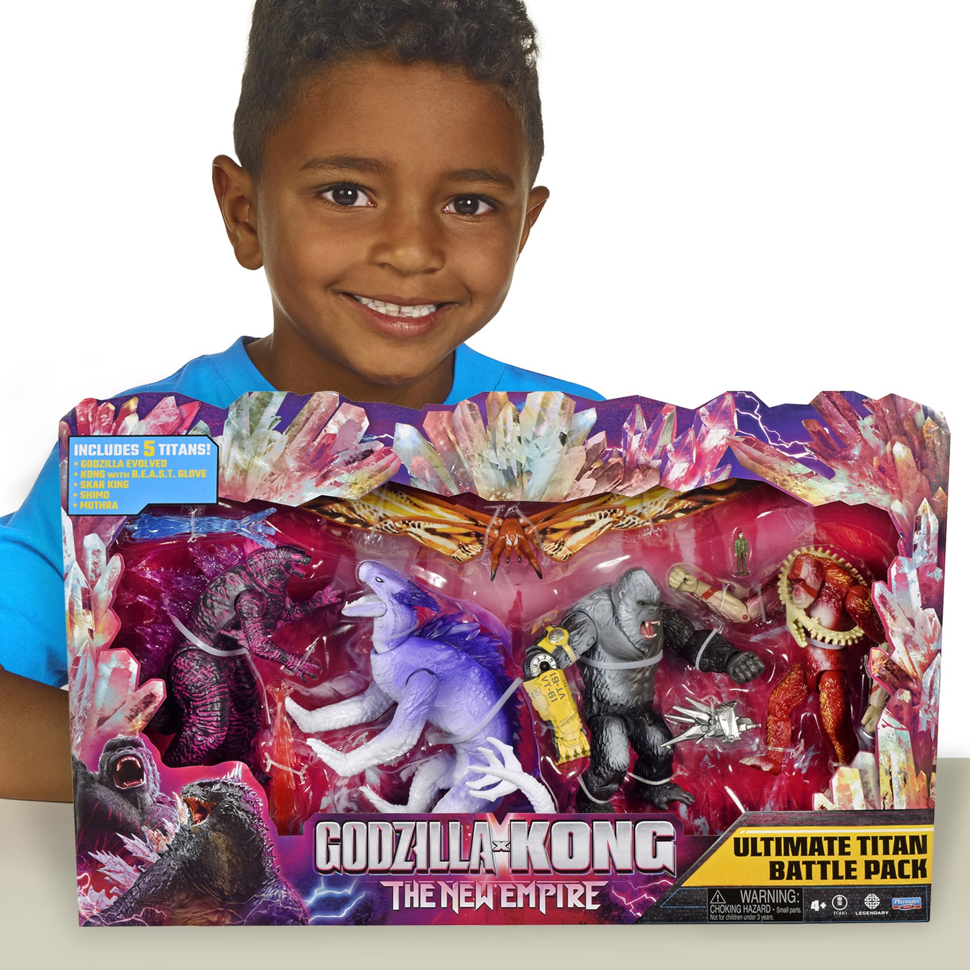 Amazon.com: PlayMates Godzilla x Kong: Basic Figure 5-Pack Toys