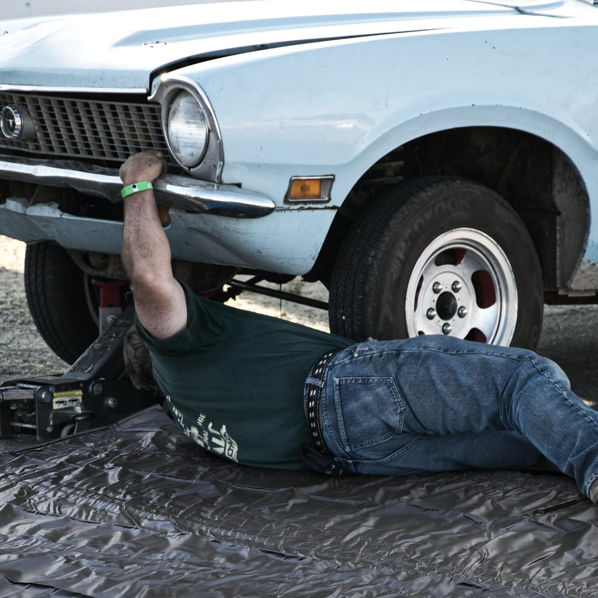 Yescom Containment Mat 79x16 Non-Slip Garage Floor Mat Heavy Duty Waterproof for Cars SUV Protection from Snow Rain — view 9