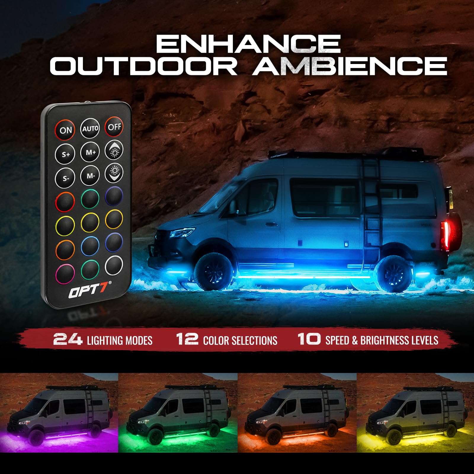 Amazon.com: OPT7 Aura Aluminum Underglow for RV Exterior Lights w