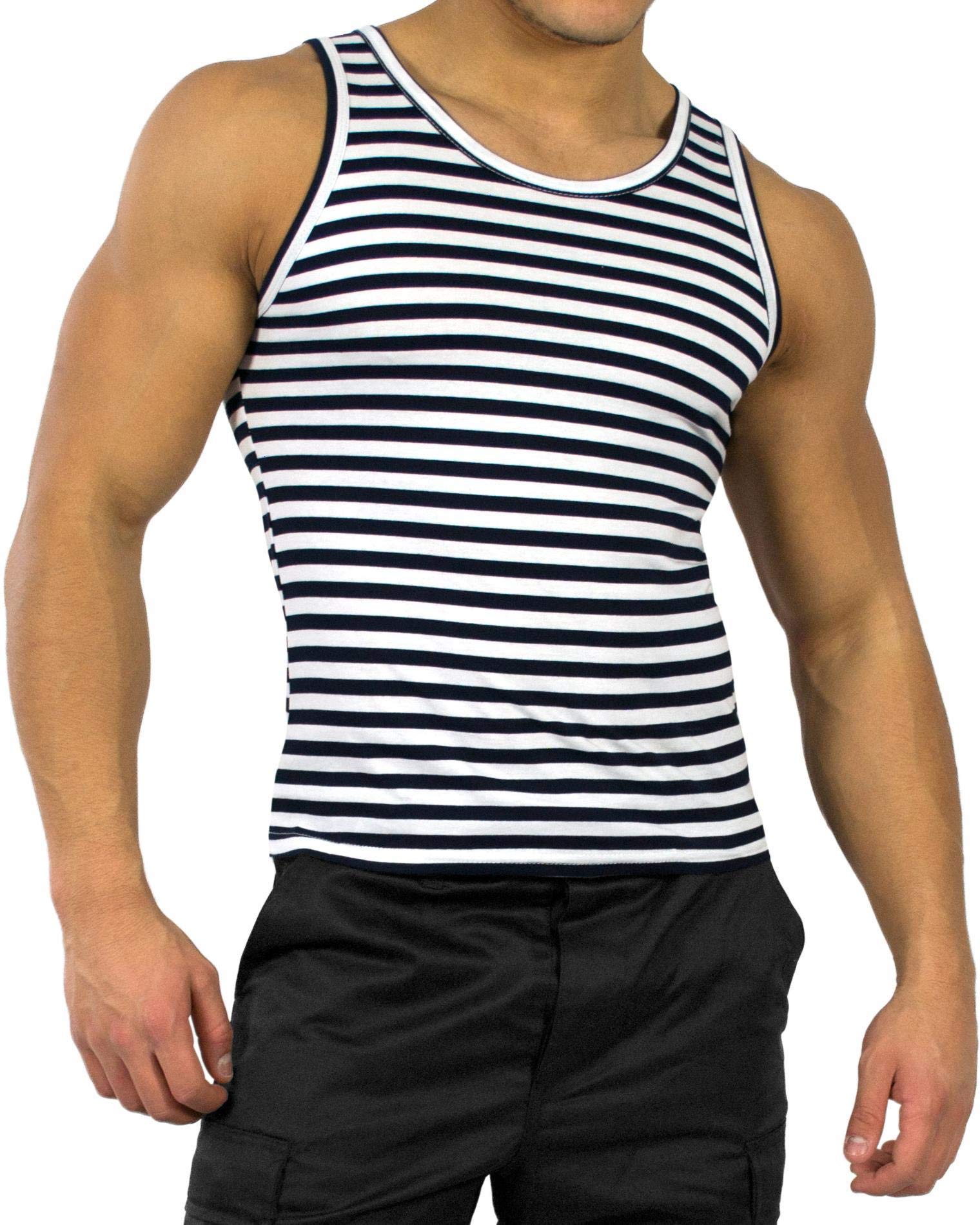 normani Russisches Marine Tank Top Rundhals S-XXL