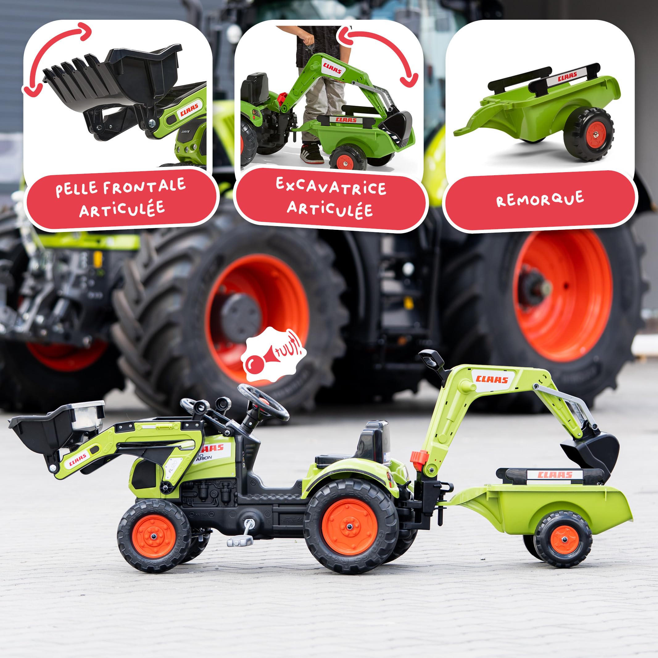 Falk Claas Arion 410 Traktor Zabawka, Zielony/Czarny, Od 2 do 5 lat