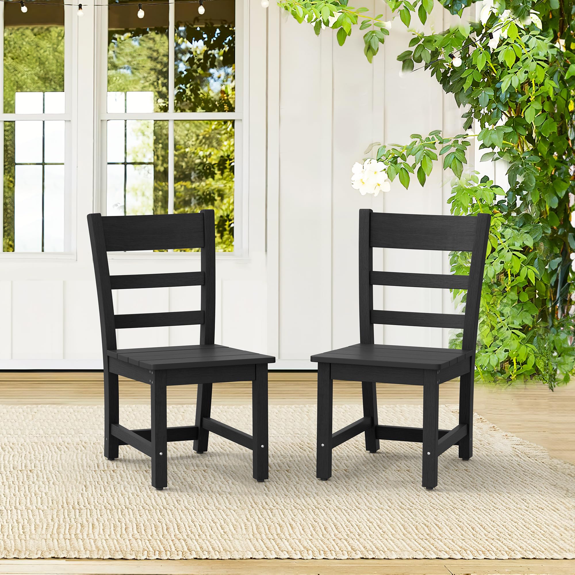 outdoor armless dining chairs