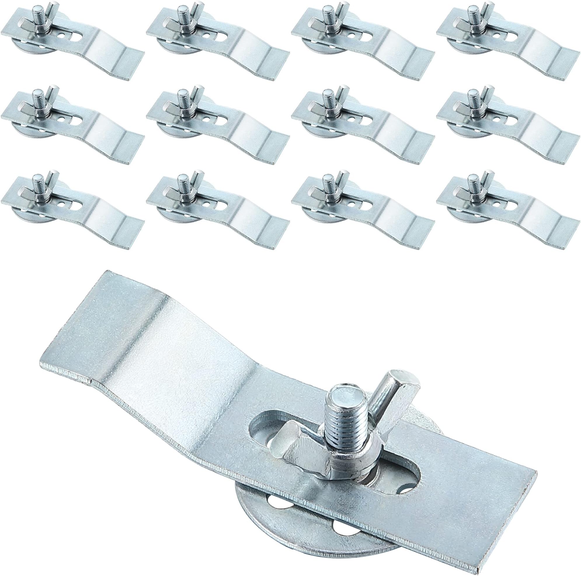 Enhon Sink Clips Kit 12 Pack, Undermount Sink Clips, Sink Mounting Kit Bracket, Installation Repair Hardware Clips Fastener Support for Kitchen or Bathroom Sinks