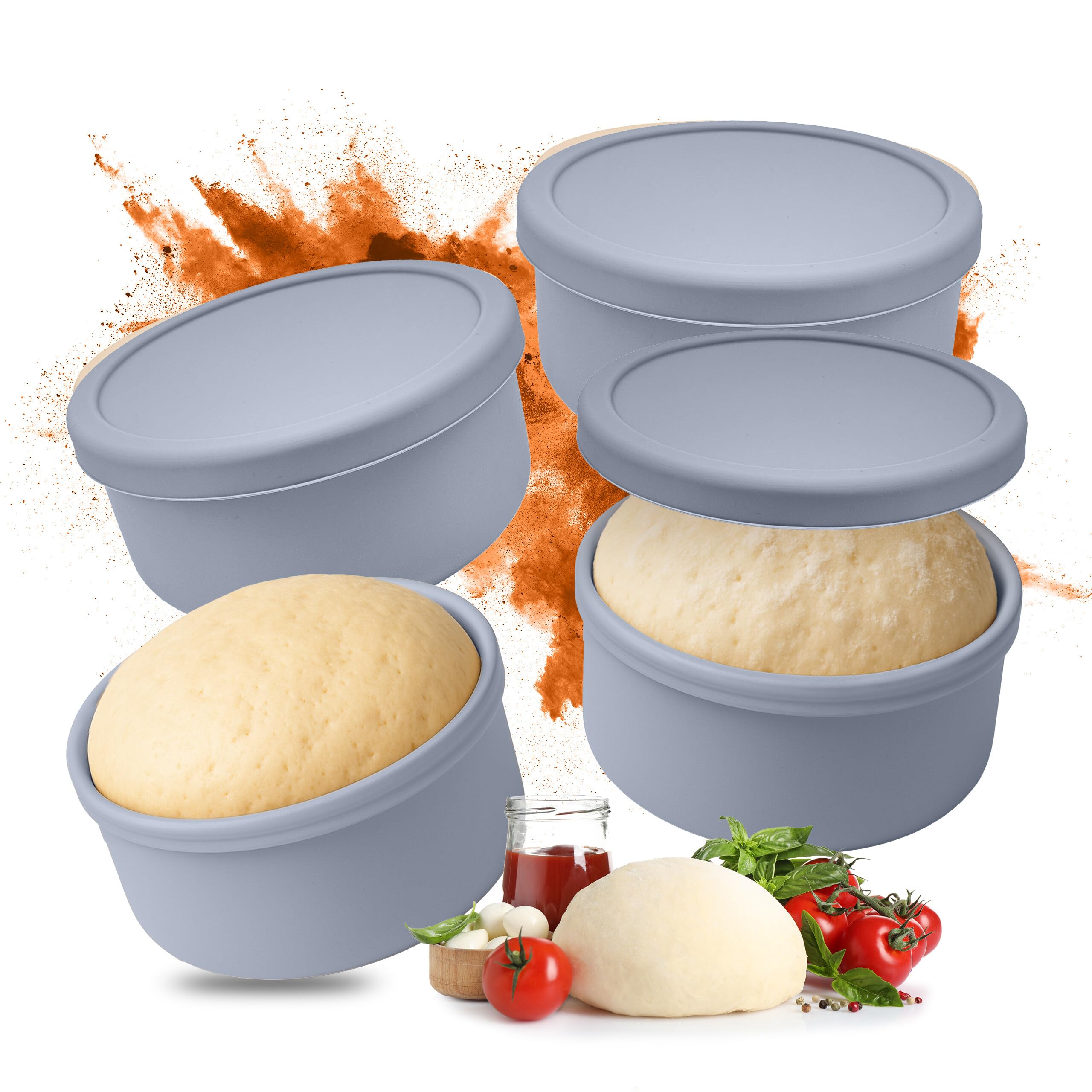 Boîte à pâte 350g pour pousse lente au réfrigérateur