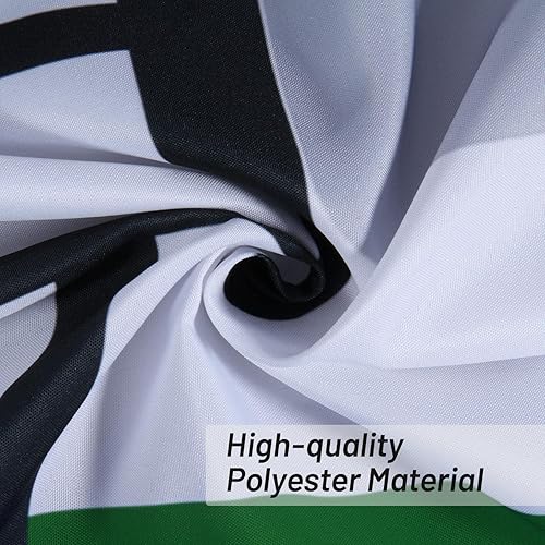 Miniatura 3 de Moderno juego de cortinas de ducha de tela geométrica verde y blanca, cortinas de ducha impermeables para baño, 72 x 72 pulgadas