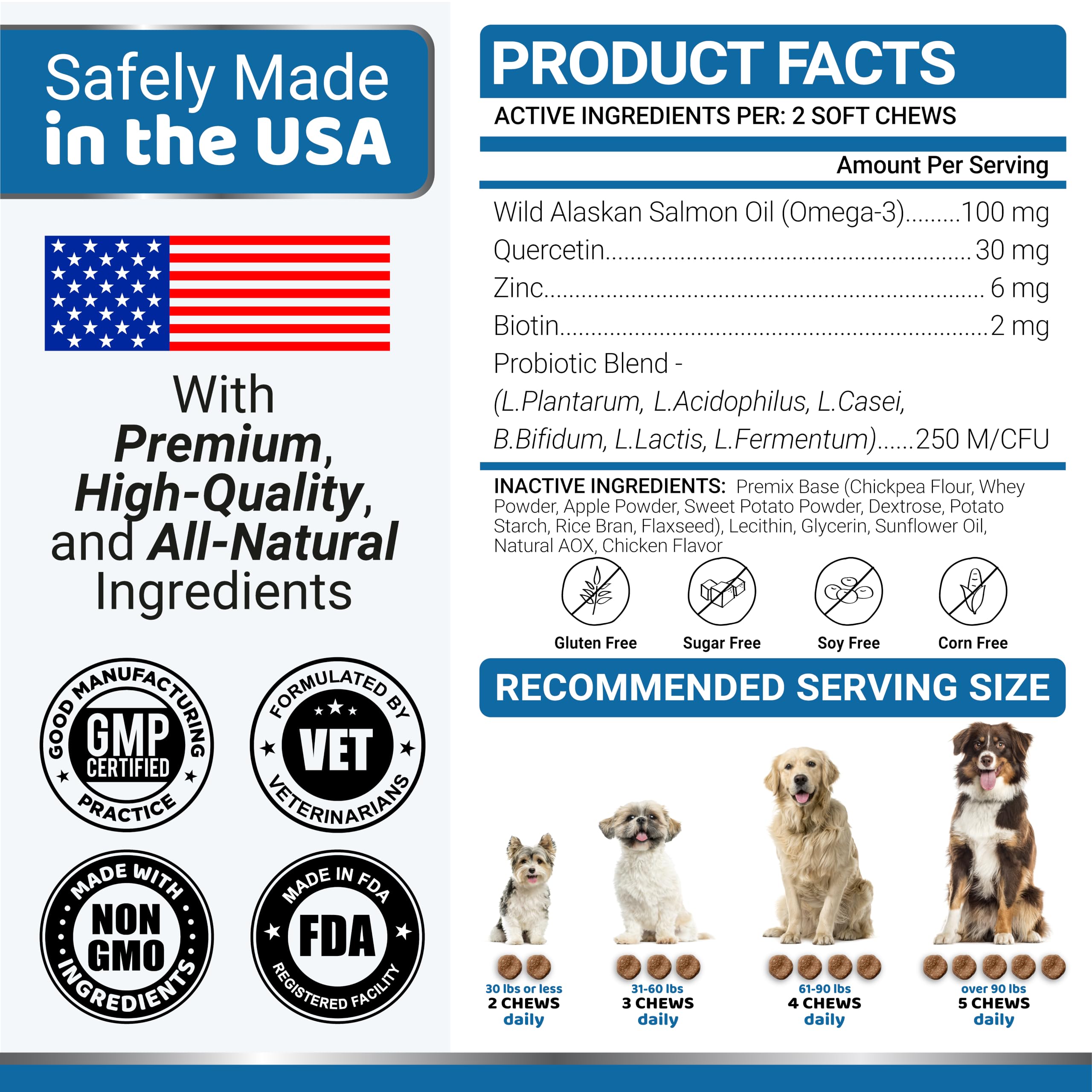 Omega 3 Fish Oil for Dogs - 170 Chews - Skin and Coat Omega 3 for Dogs — Amazon image 9
