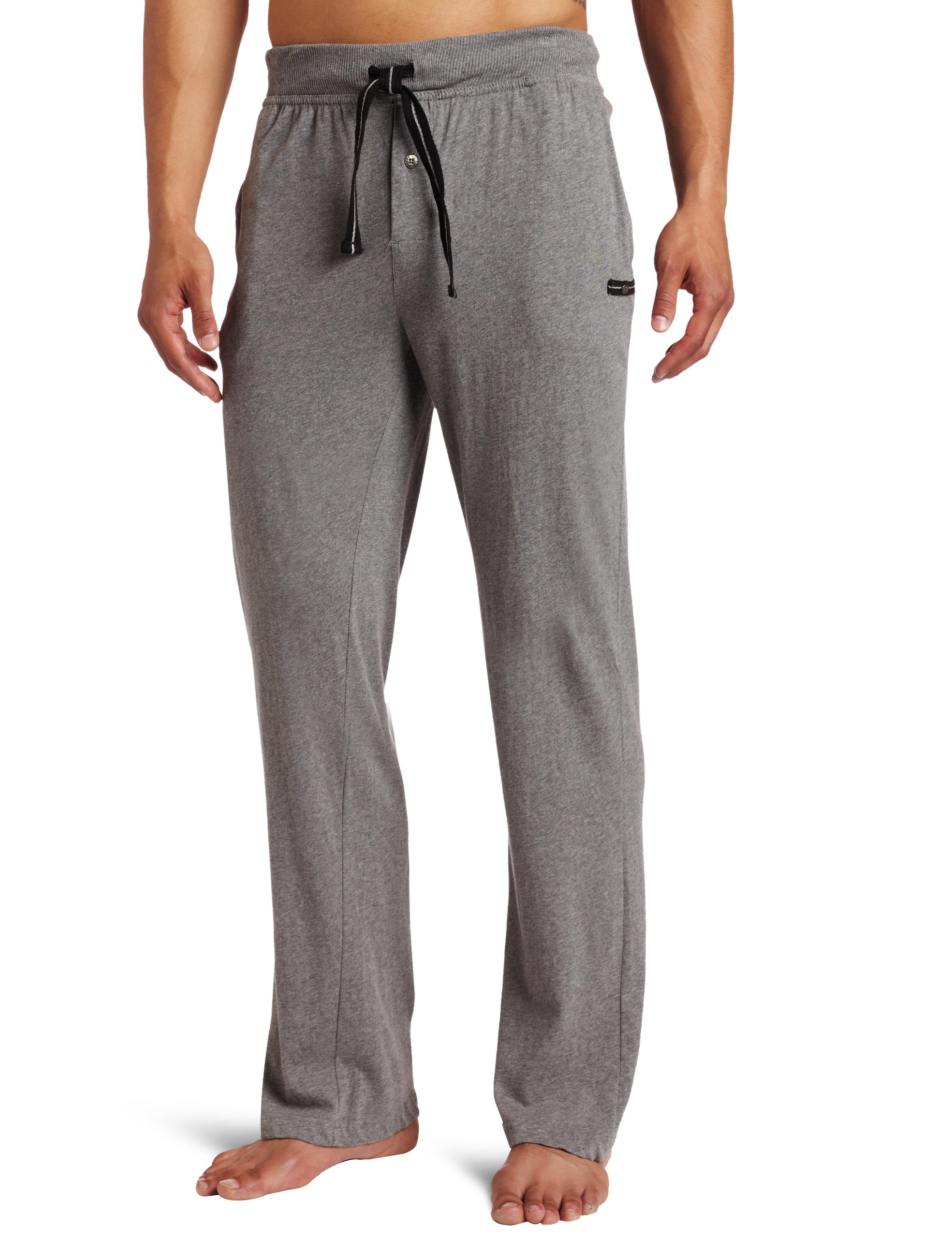 Perry Ellis Men's Cotton Knit Waist Solid Jersey Pant