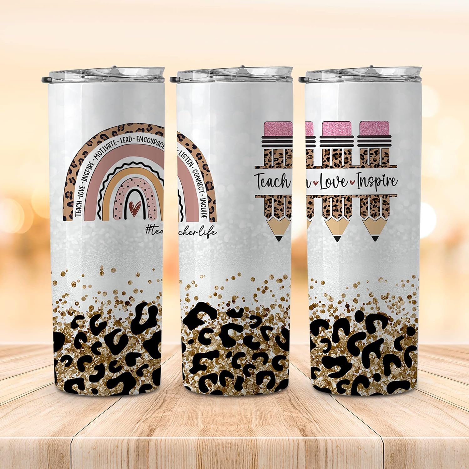 Teacher Gifts for Women - Teacher Valentine Gifts - Teachers Appreciation Gift, Gift Ideas for Teachers Women - 20 Oz Skinny Stainless Steel Daycare Teaching Tumbler - Image 6