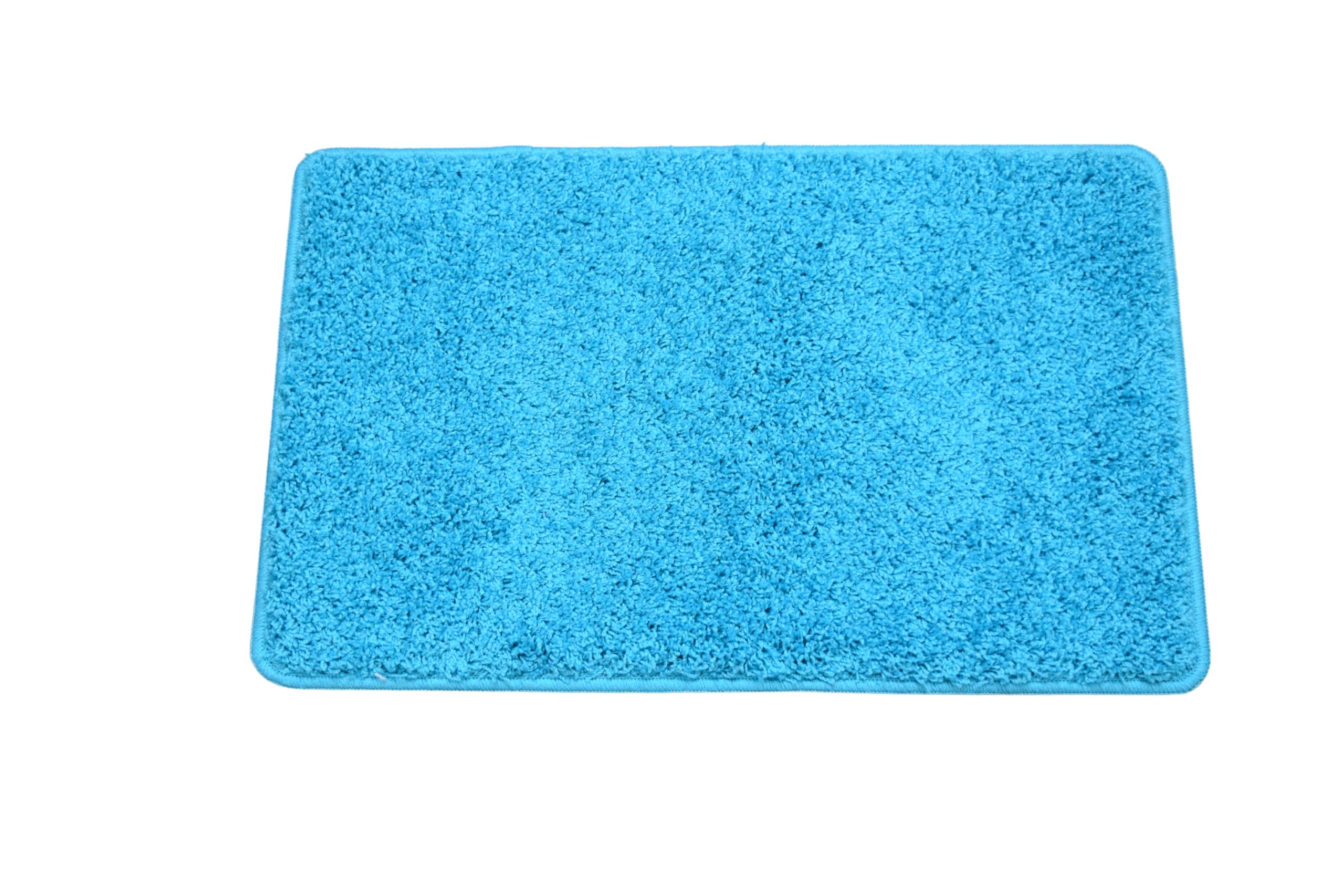 SrS Rugs® Non Slip Bath Mat - Super Soft Machine Washable Rug - Multiple Colours & Sizes (Teal Blue, 80cm x 150cm) — image 1