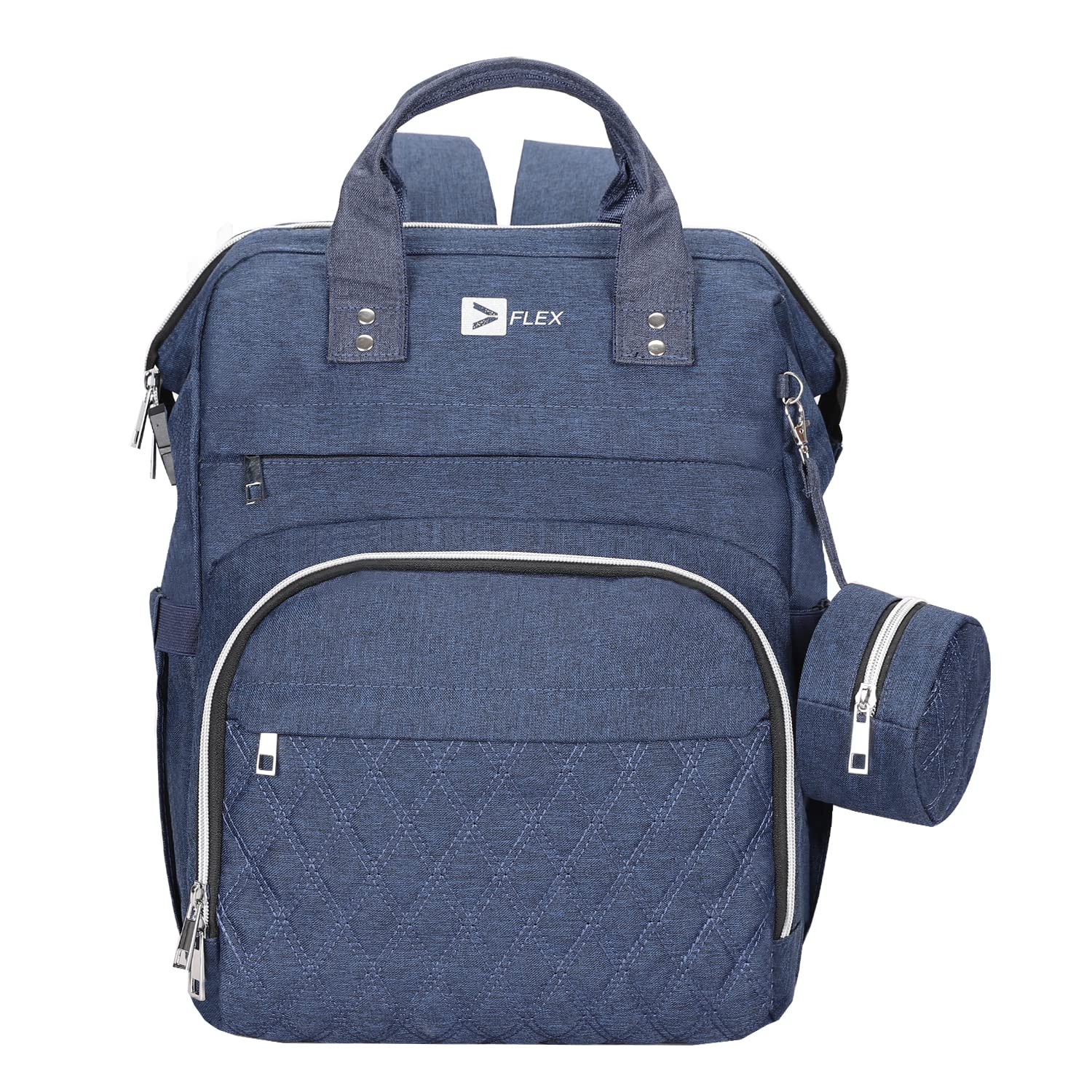 Flex Baby Diaper/Nappy Changing Backpack Bag | Baby Hospital Bag | Baby/Mummy Bag Multifunction Baby Bag With Pacifier Bag & Hidden Pocket| Usb Flex Value