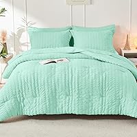 Vista 43 de HYMOKEGE - Juego de edredón tamaño king, color negro y rojo, de sirsaca, de 7 piezas, para todas las estaciones, en una bolsa, para dormitorio