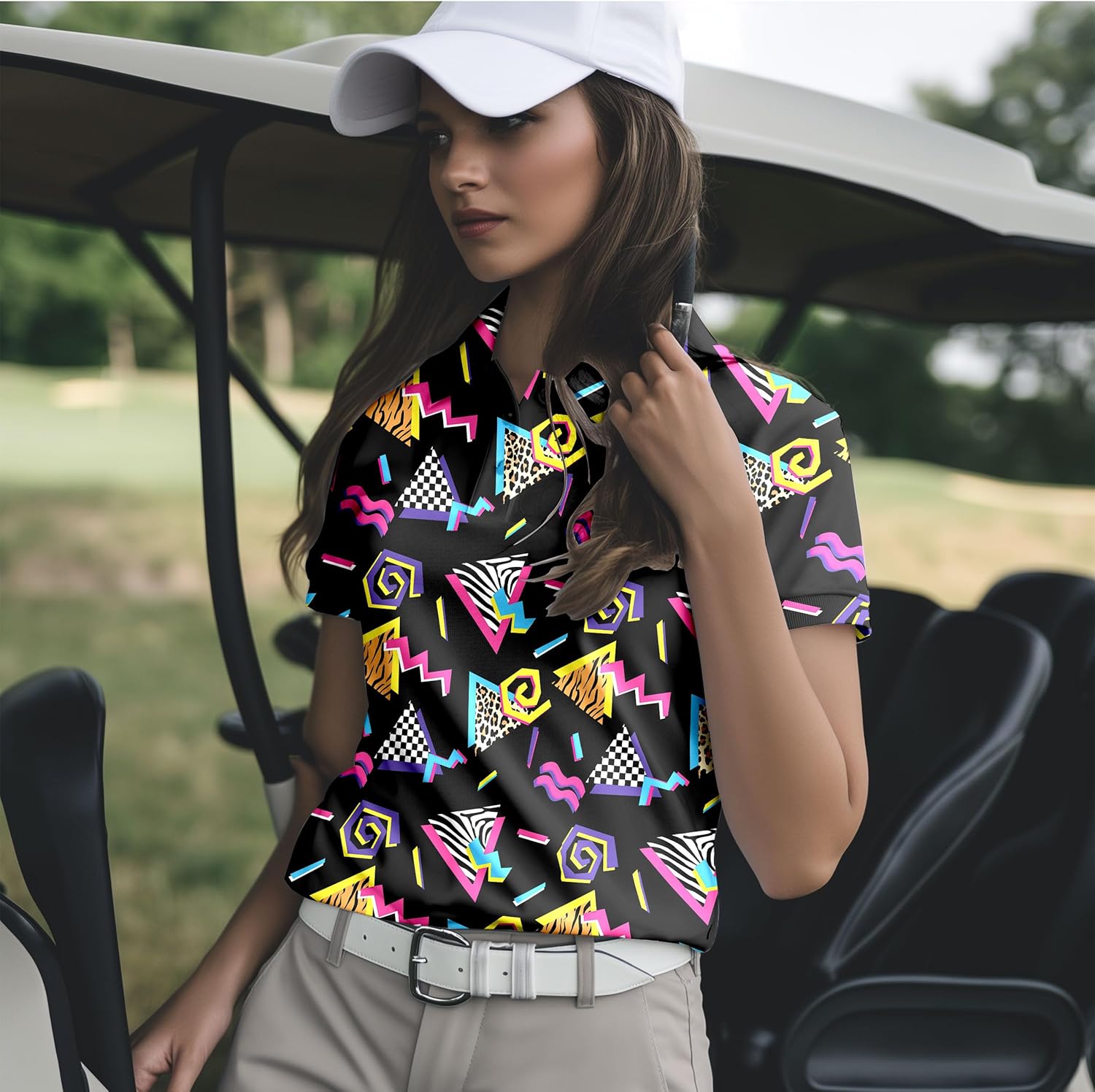 Funny Golf Shirts for Women Short Sleeve Quick Dry Tennis Shirts Athletic Tops for Yoga Tennis - Image 5