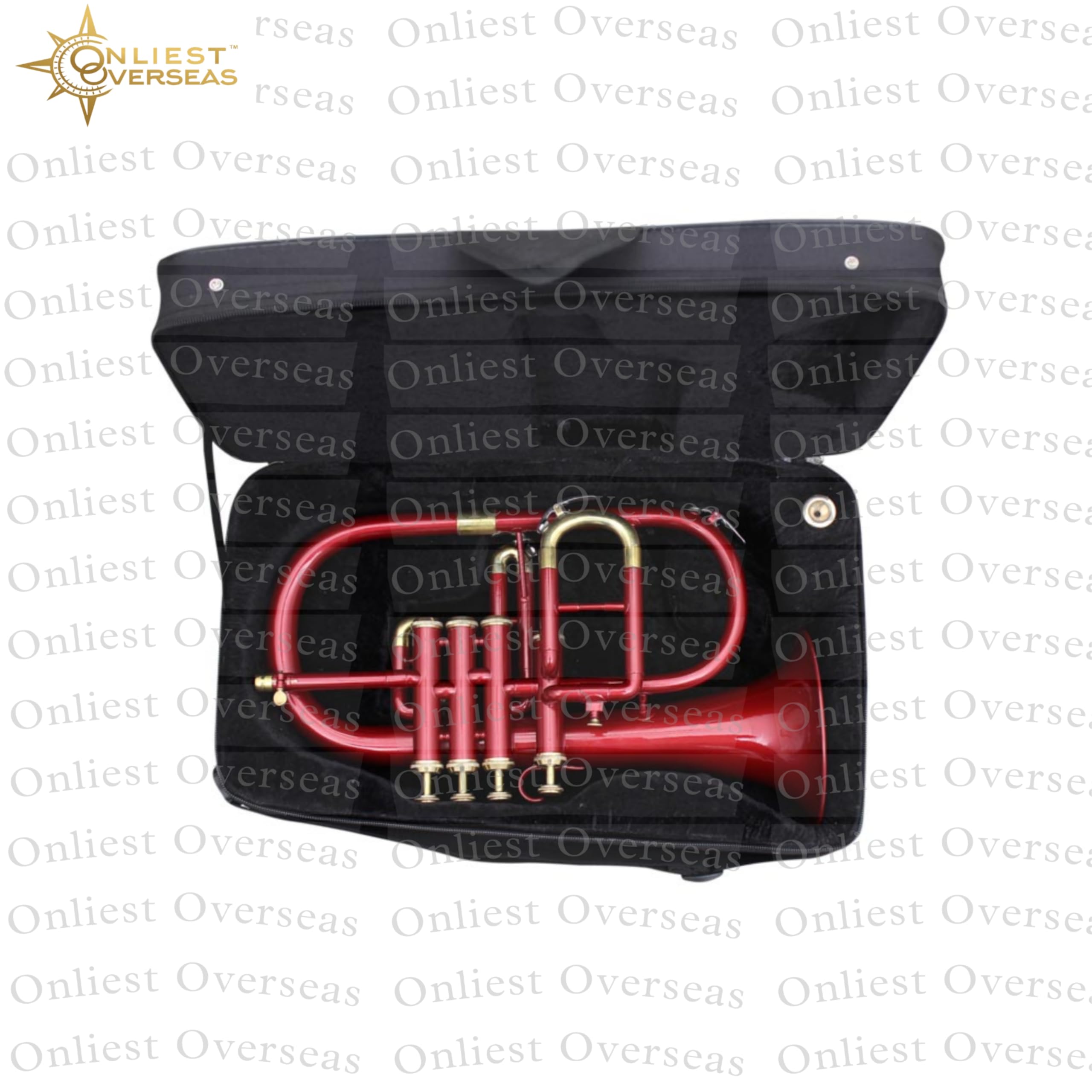 Flugel Horn - Instrumento de latón de 4 válvulas con tono cálido, válvulas suaves, para músicos y estudiantes.