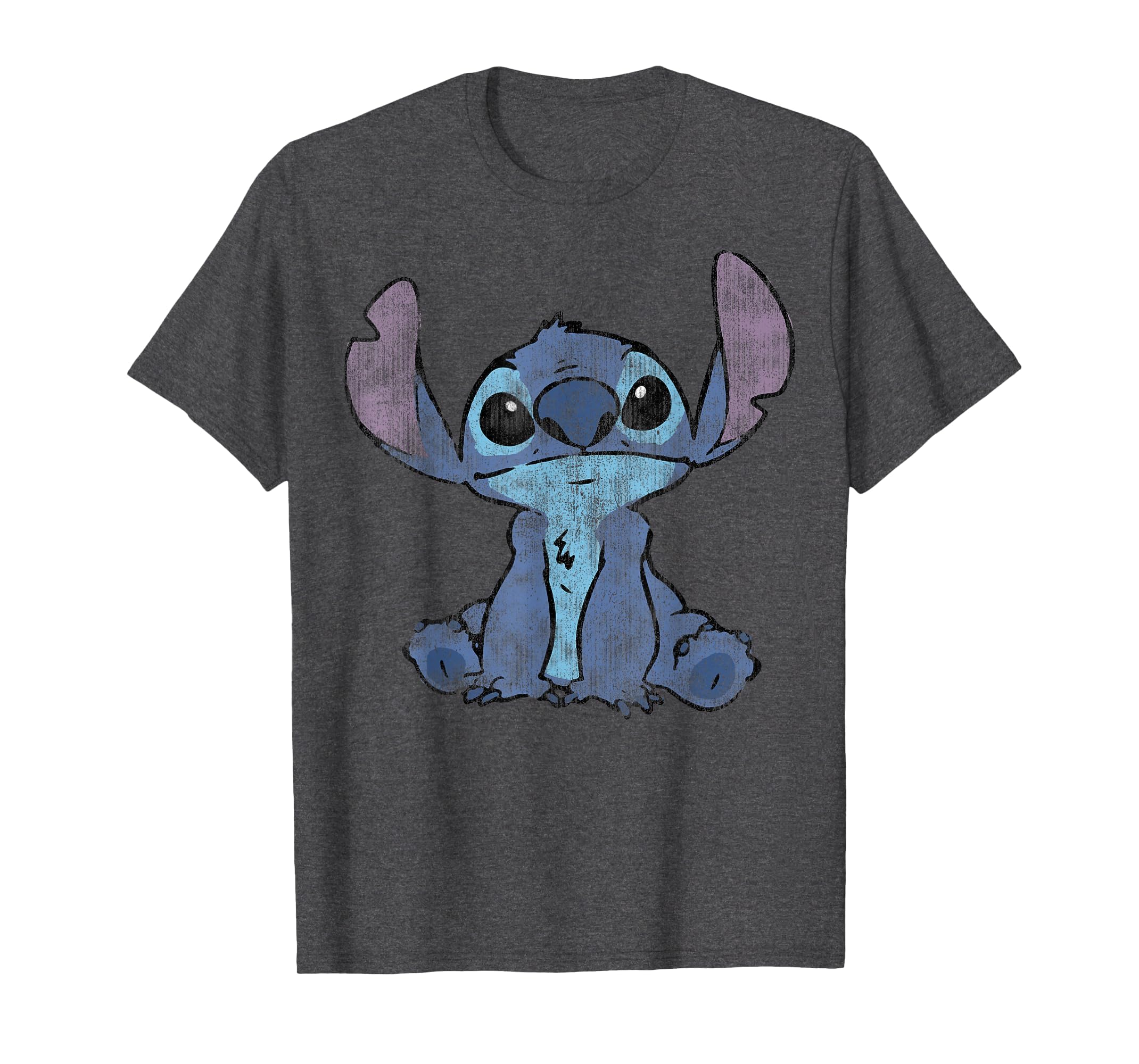Disney Lilo &amp; Stitch Distressed Stitch Portrait T-Shirt