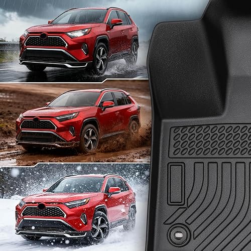 Miniatura 8 de Alfombrillas de piso de ajuste personalizado para Toyota Rav4 2025 2024 2023 2022 2021 2020 2019 (No para híbrido o Prime), Alfombrillas de maletero