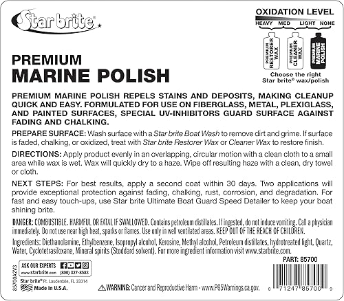 Miniatura 7 de STAR BRITE Esmalte marino de alta calidad, máxima protección UV y acabado de alto brillo, los inhibidores UV dejan de decolorar, tizar y oxidar