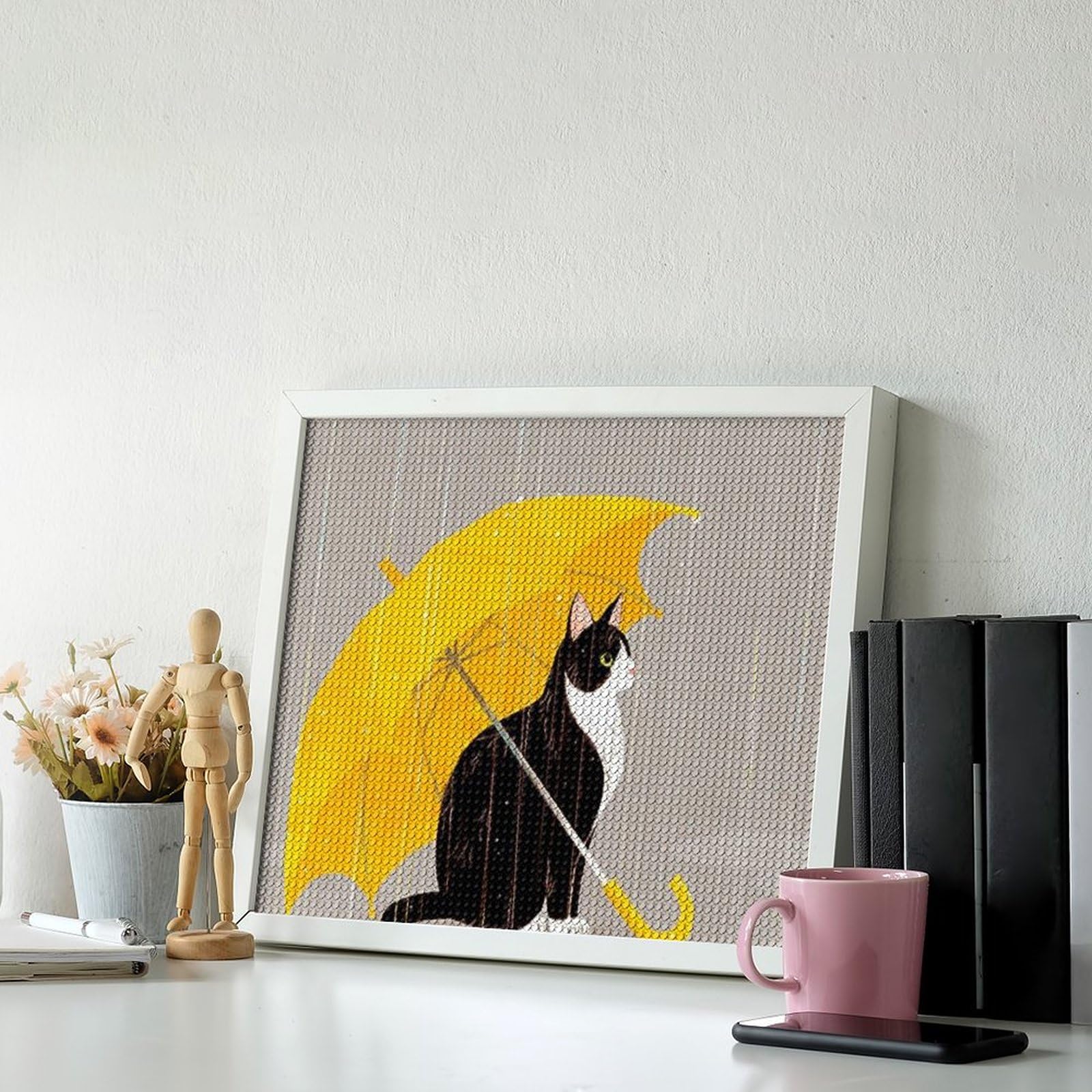 Amazon.co.jp: ダイヤモンドアート 八割れ猫ちゃん ハチワレ猫 ねこ 猫