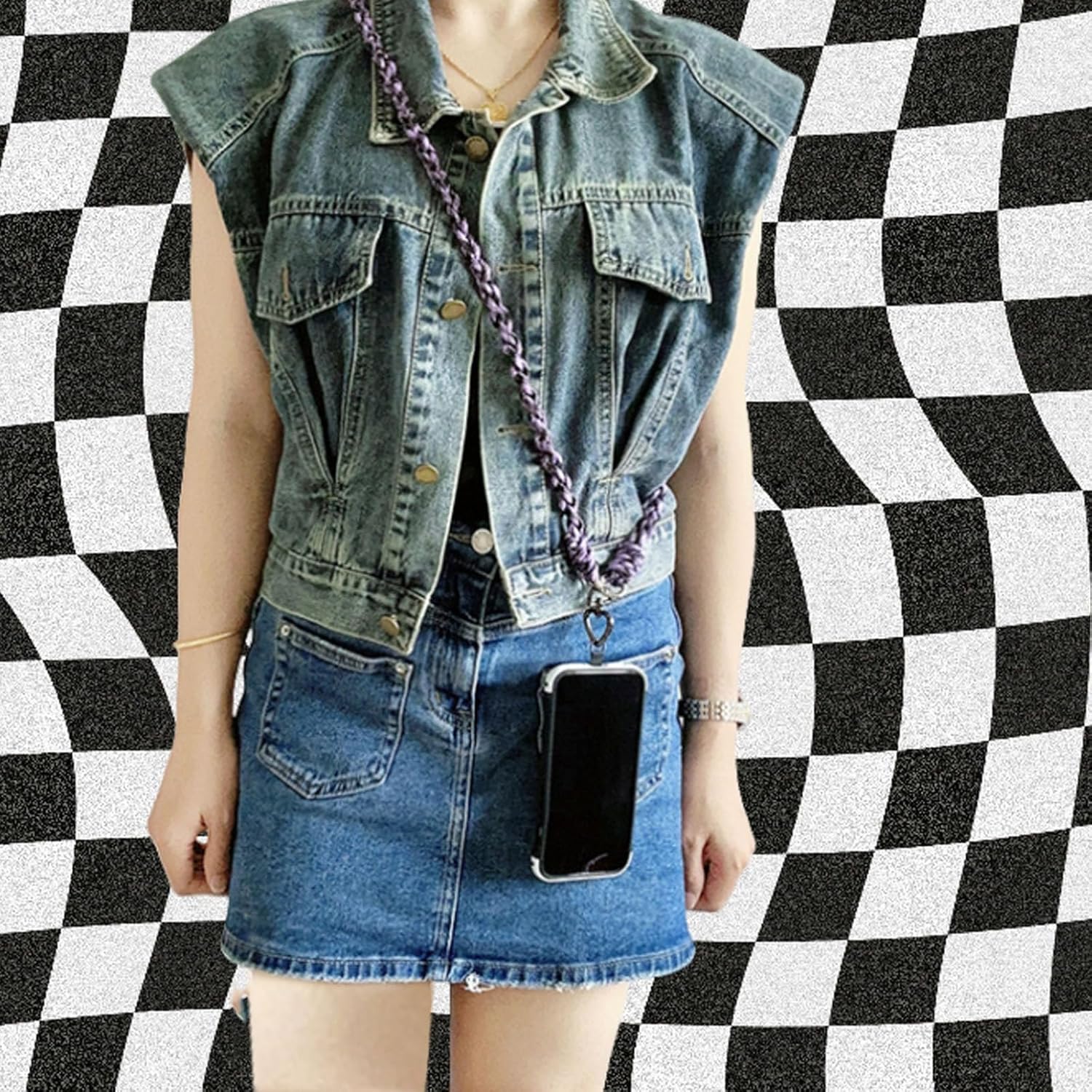 1Pcs Bohemian Style Braided Flower Cell Phone Lanyard Handmade Braided Crossbody Bag Lanyard Shoulder Neck Lanyard - Image 3