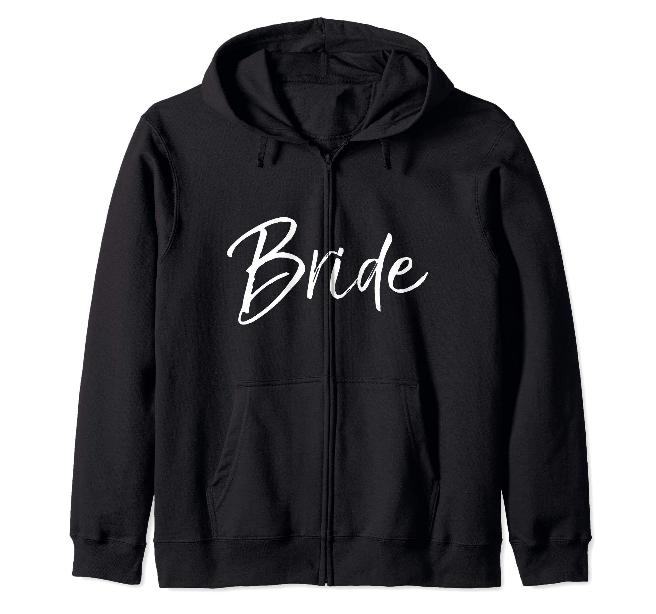 Matching Getting Ready Bride & Groom Wedding Gifts Bride Zip Hoodie