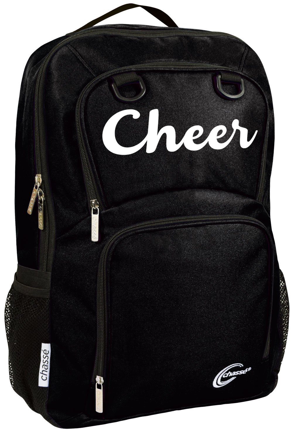 chassé Girls Primary Cheerleading Backpack - Lightweight Sporting Goods Bag (Black)