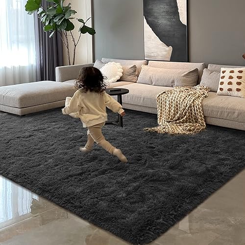 HOMORE Alfombra mullida de lujo para área, moderna, para dormitorio, sala de estar, alfombra súper suave y cómoda, lindas alfombras para niños, HOMORE Alfombra mullida de lujo para área, moderna, para dormitorio, sala de estar, alfombra súper suave y cómoda, lindas alfombras para niños,