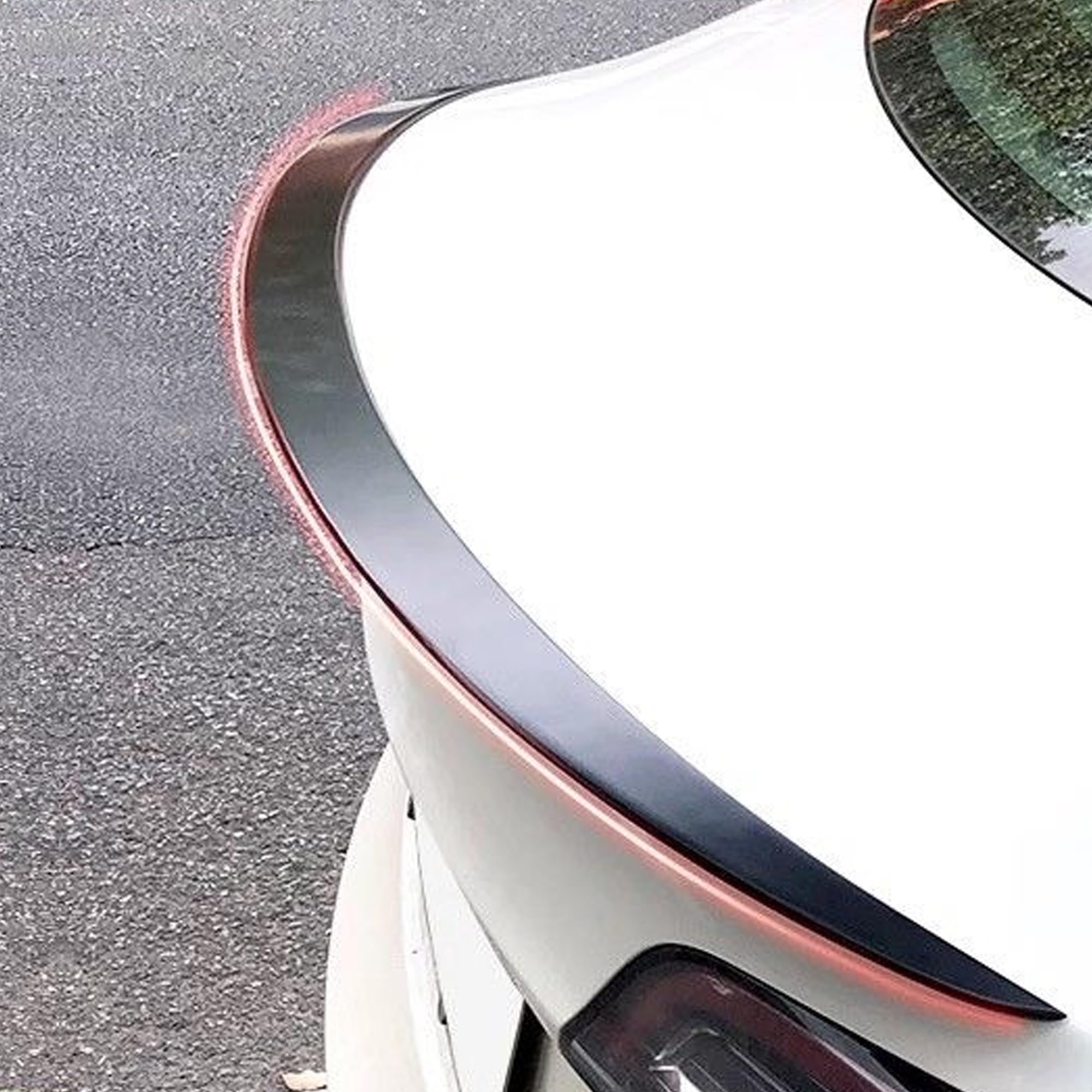 Spoilerflügel für Tesla Model Y 2020–2024 Zubehör OEM Performance Heckspoiler Lippe Kofferraum Deckel Heckkofferraumlippe Heckdeckel ABS (Glänzend Schwarz)