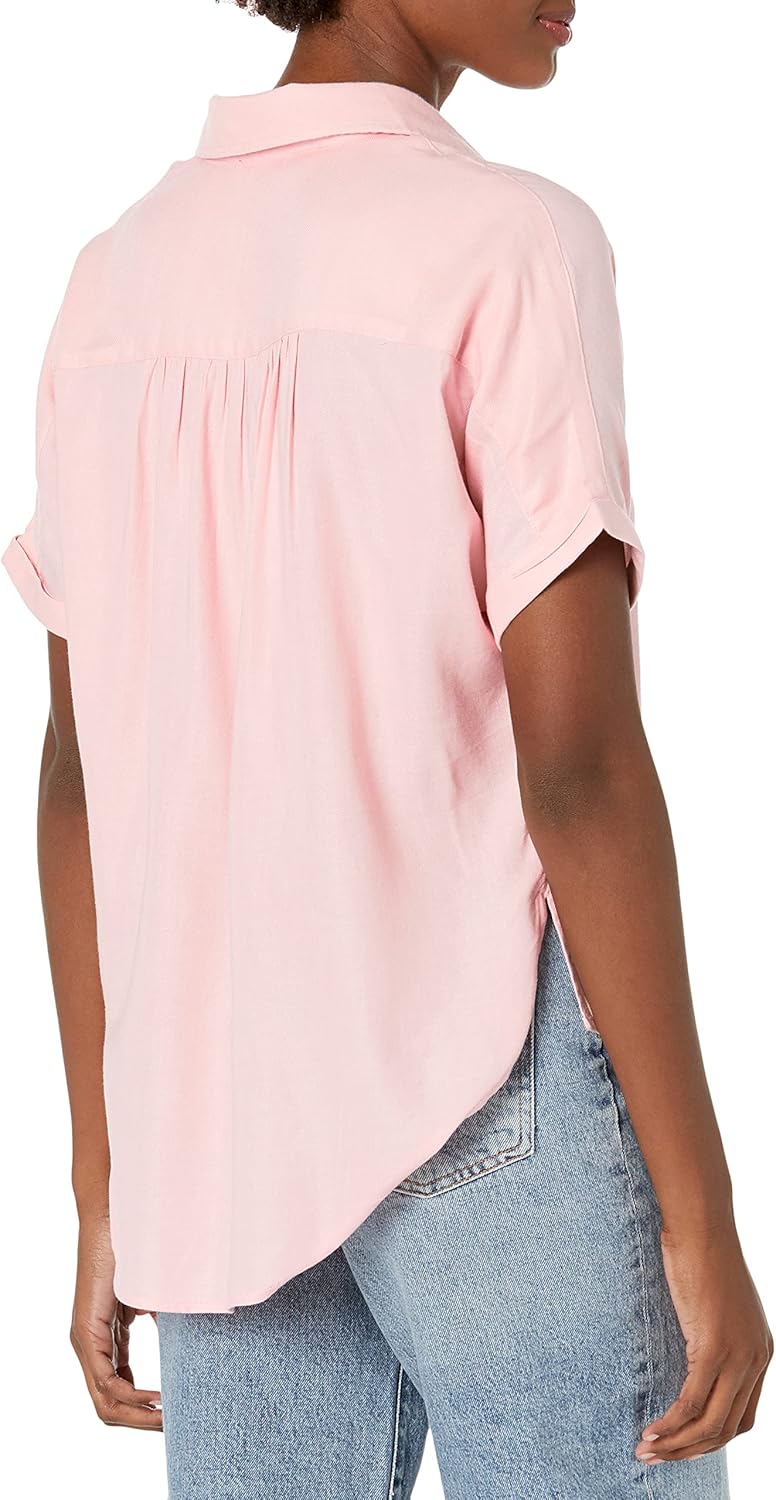 Gloria Vanderbilt Womens Daisy Short Sleeve Button Down Shirt - Image 2