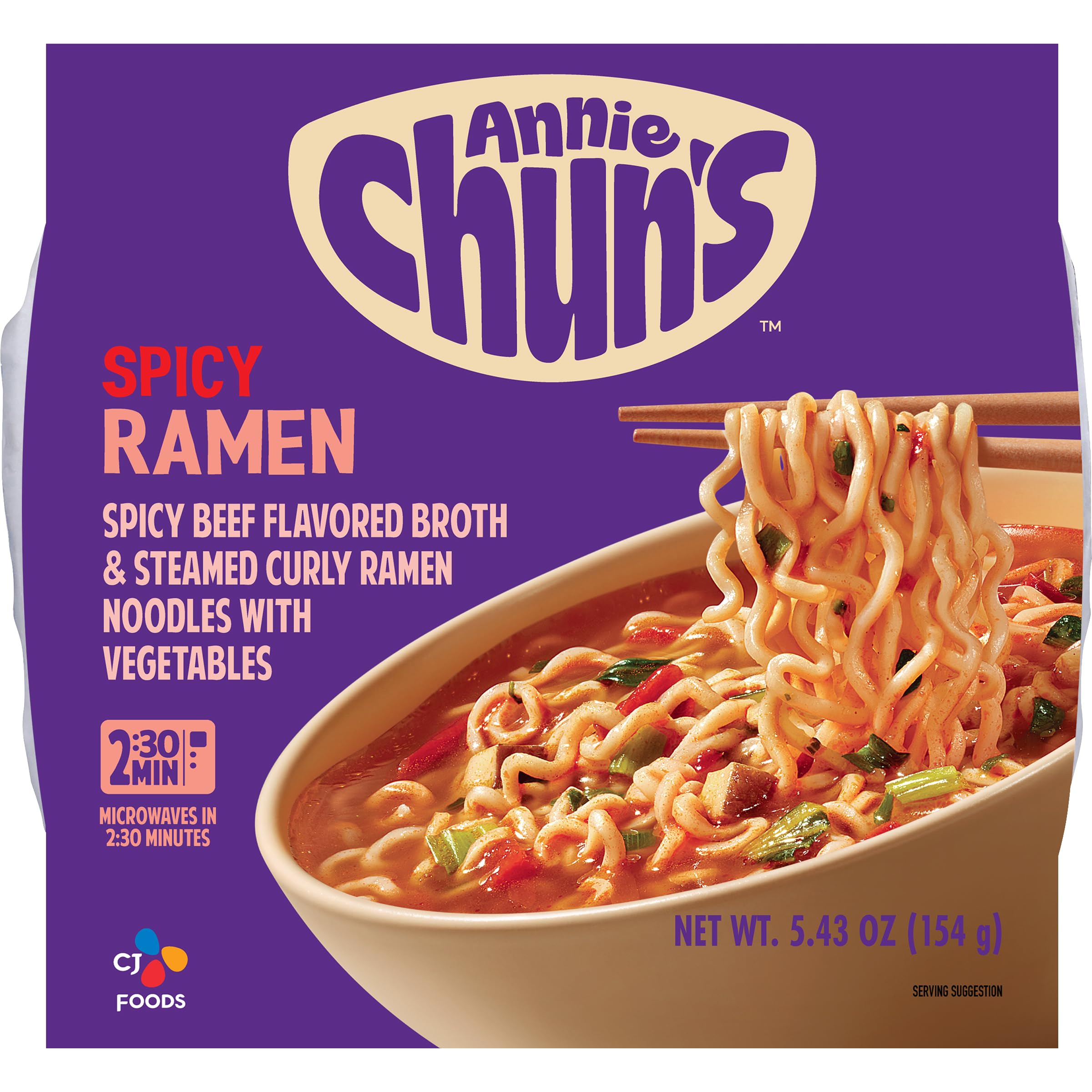 Annie Chun's Spicy Ramen Bowl, 5.43 oz (Pack of 1)