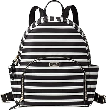 striped kate spade backpack