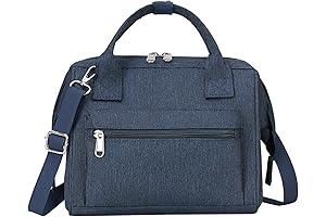 Women's Navy Blue Lunch Bag: Insulated, Compact, and Ready for Your Daily Adventures