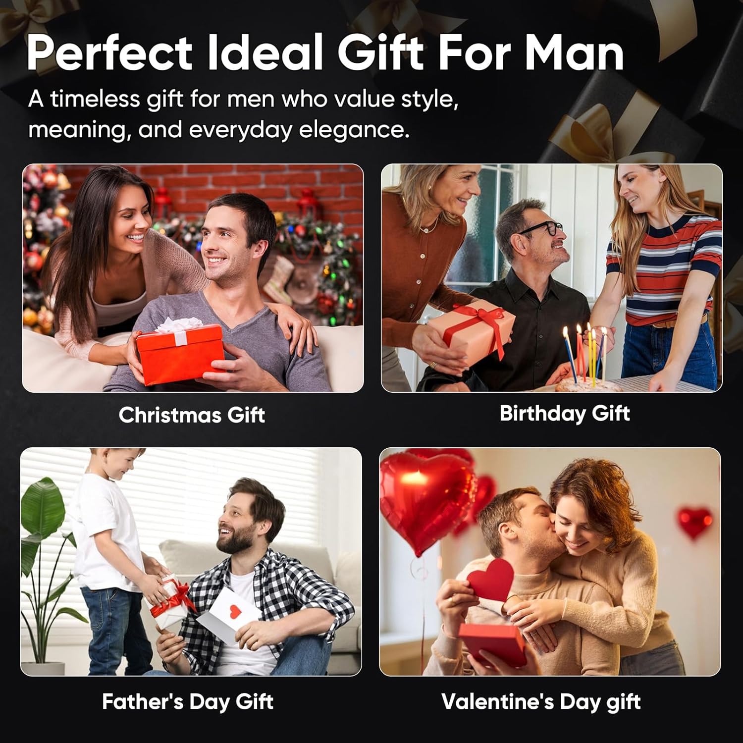 MEALGUET Stainless Steel Crucifix Cross Pendant Necklace,Men's Cross Necklace with Chunky Byzantine Chain/Rolo Chain, Gift for Men - Image 7