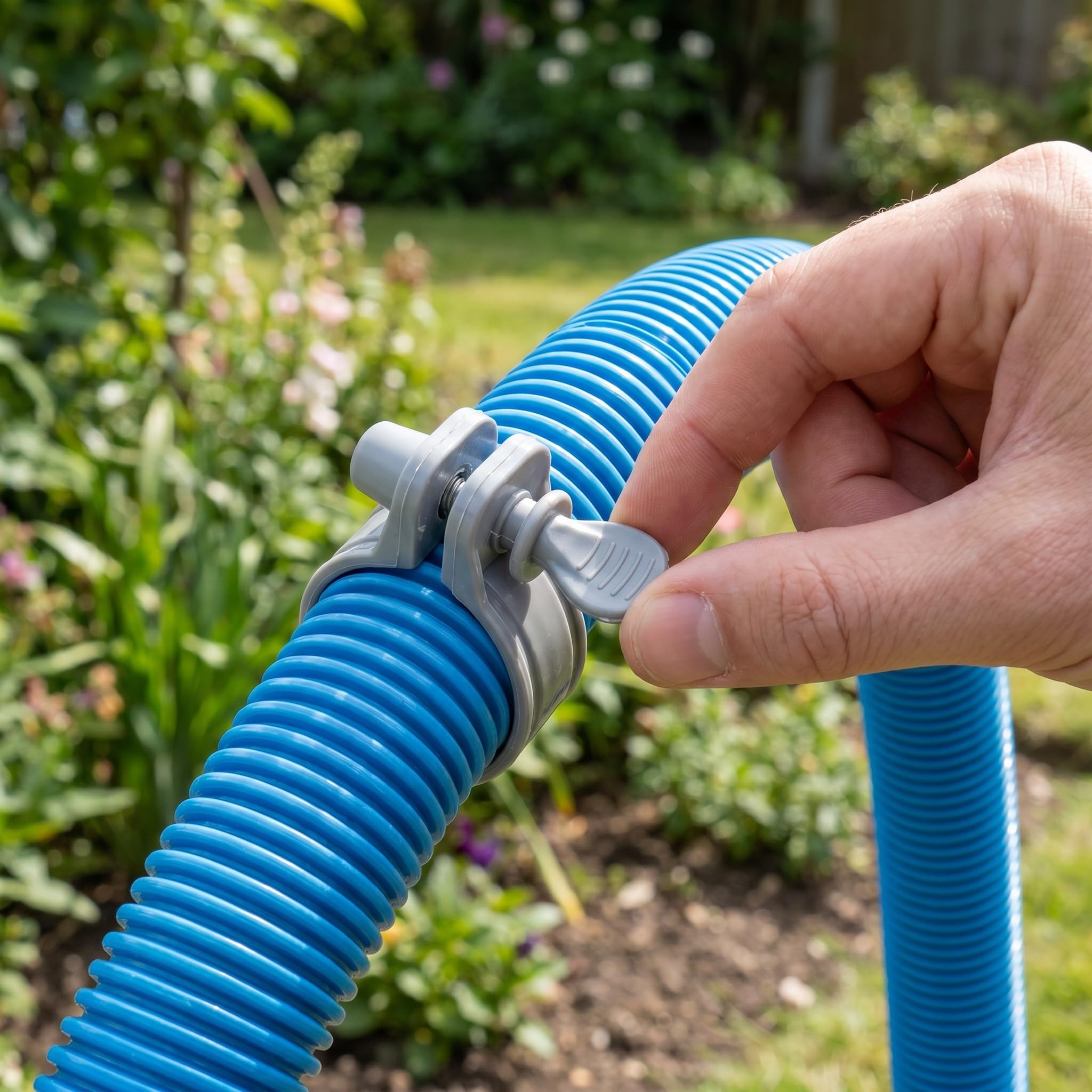 Fascette stringitubo regolabili in plastica per piscine fuori terra, morsetti di collegamento importanti per pompe filtranti e tubi da piscina, 14 pezzi
