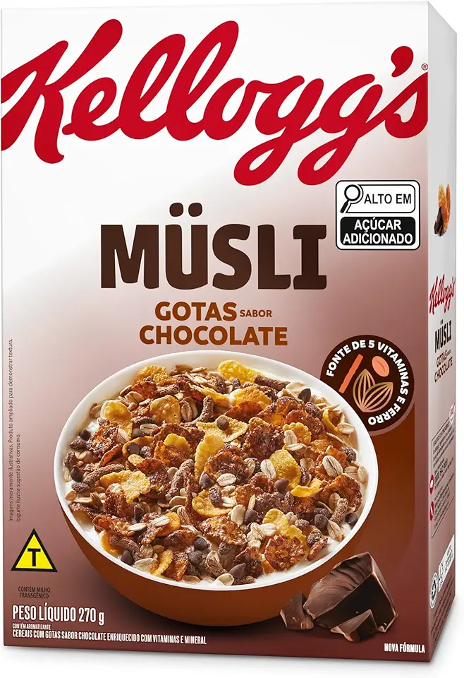 Cereal Müsli® gotas sabor chocolate Kellogg's® 270g