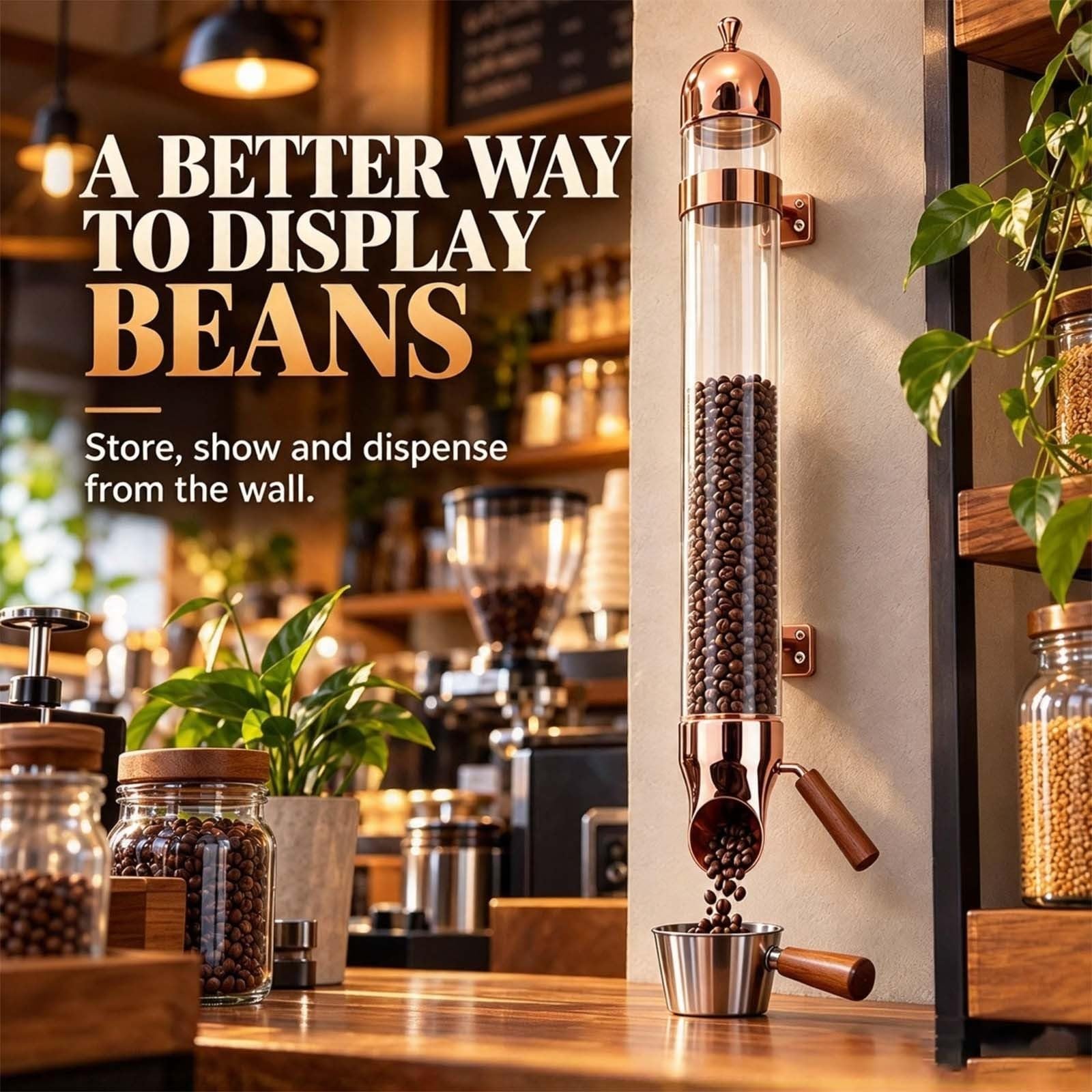 Dispenser Di Chicchi Di Caffè Per Bar E Buffet – Contenitore Per Cereali